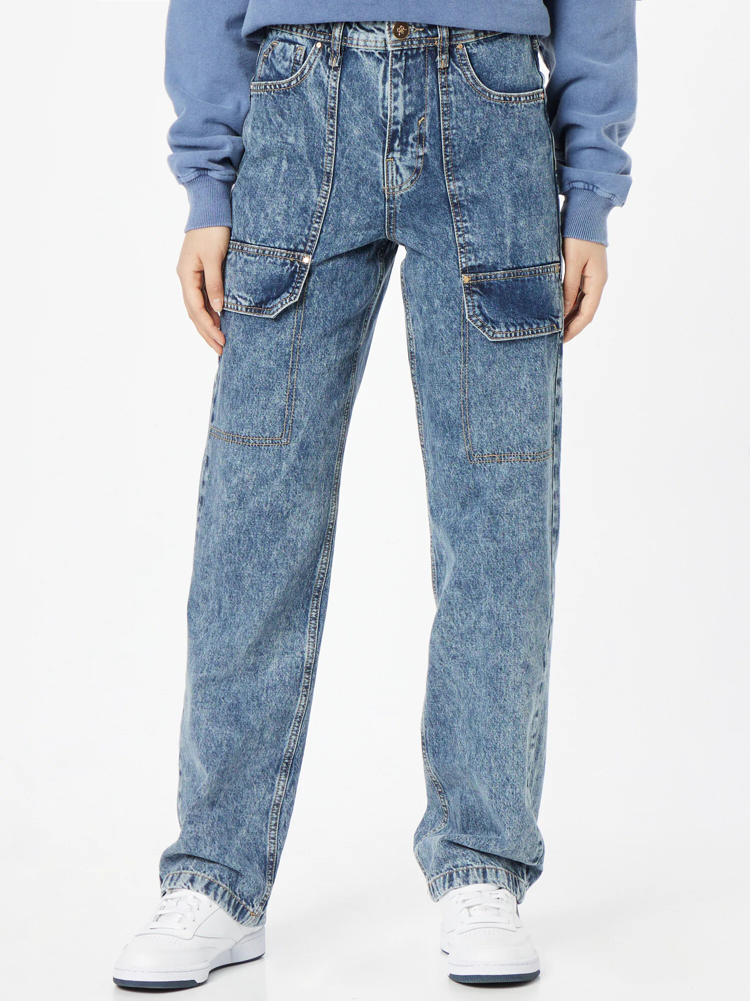 River Island Pantaloni eleganți 'SANDY' albastru denim - Pled.ro