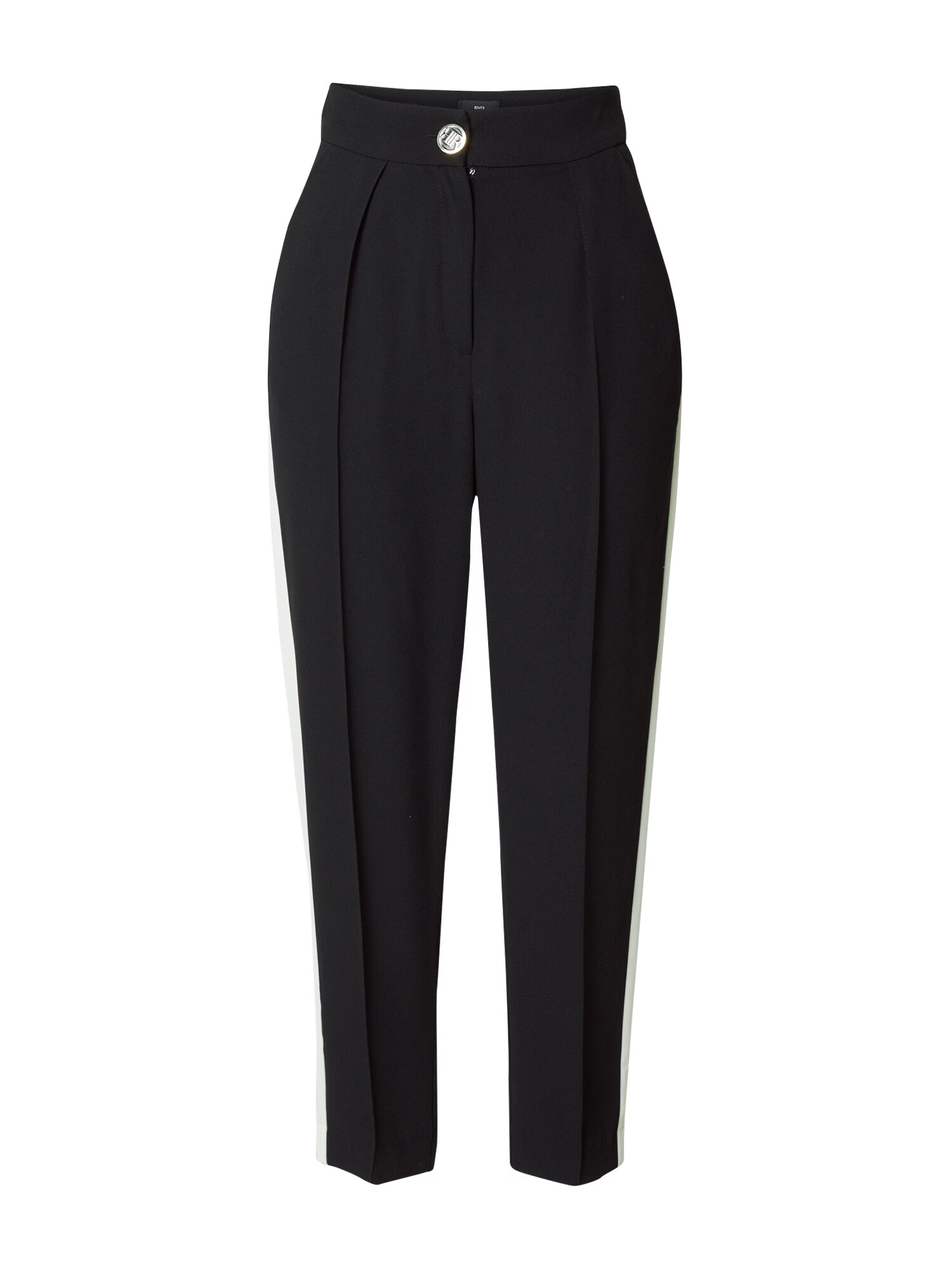 River Island Pantaloni negru / alb - Pled.ro