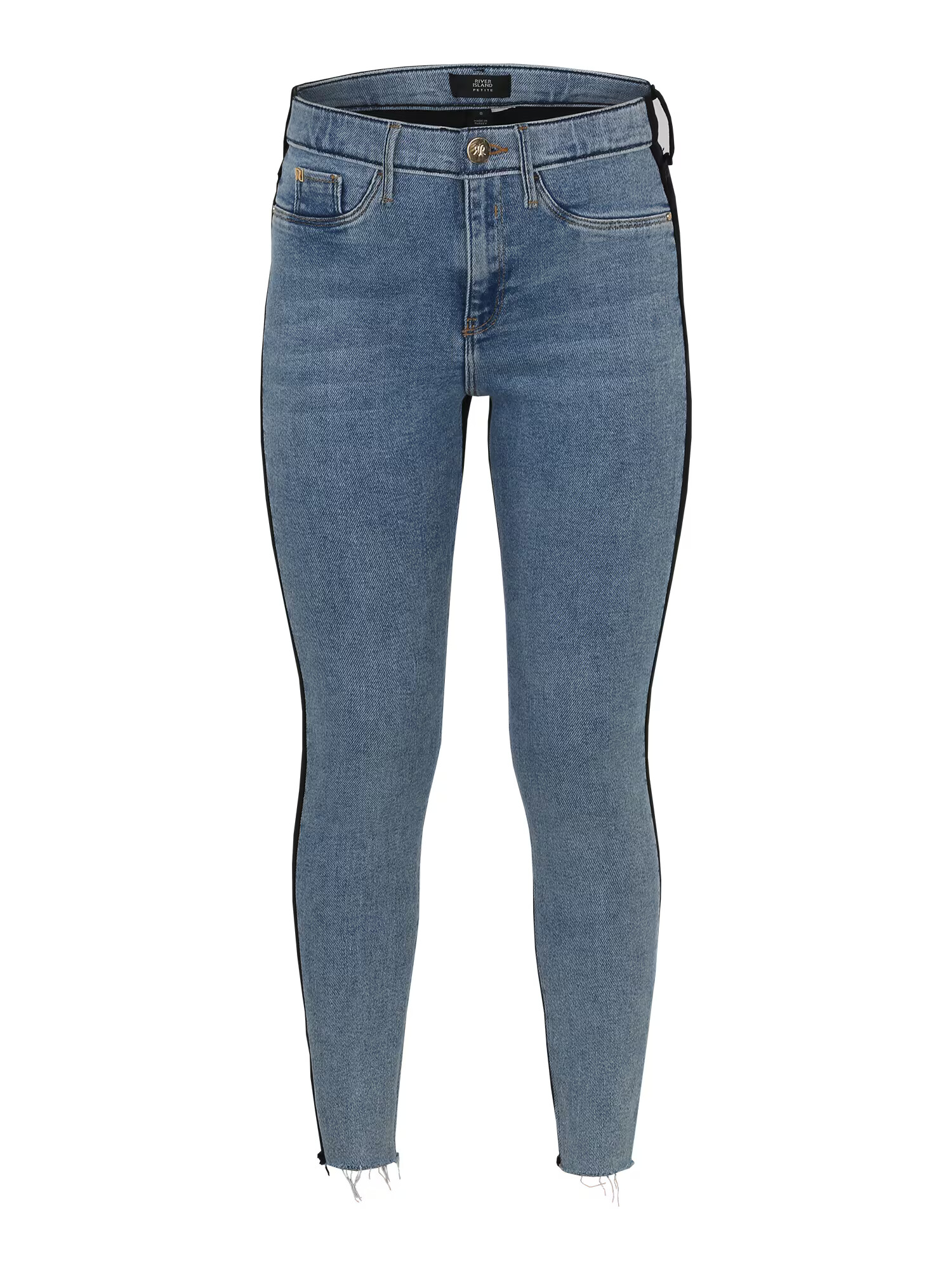 River Island Petite Jeans 'MOLLY' albastru denim / negru denim - Pled.ro