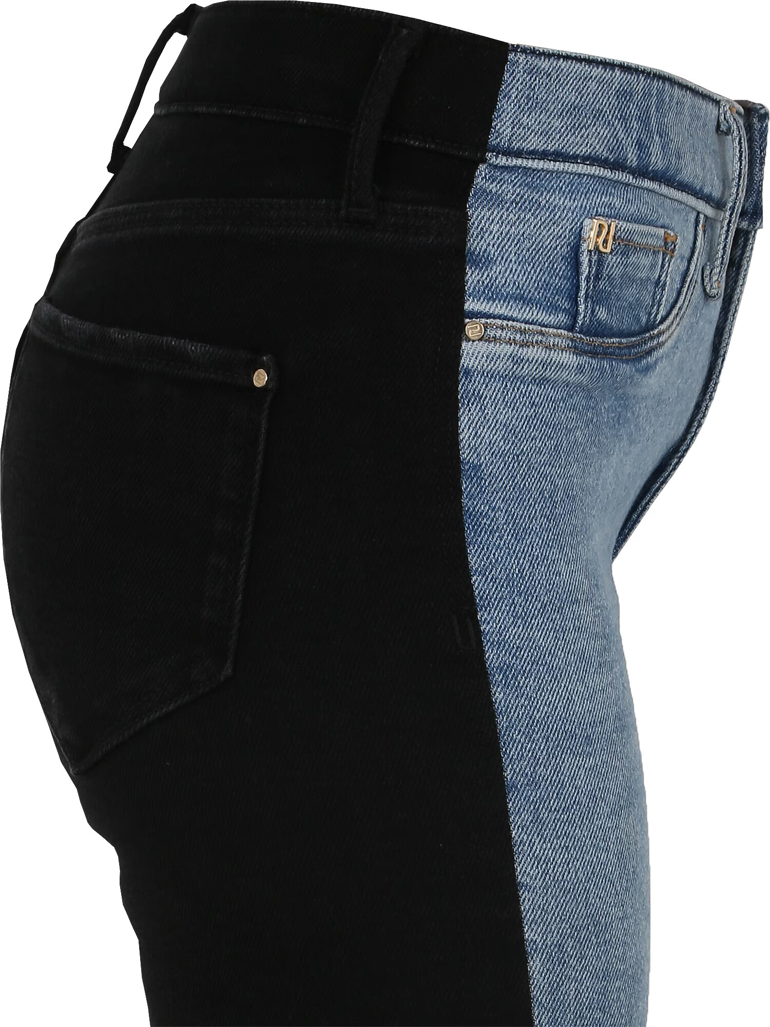 River Island Petite Jeans 'MOLLY' albastru denim / negru denim - Pled.ro