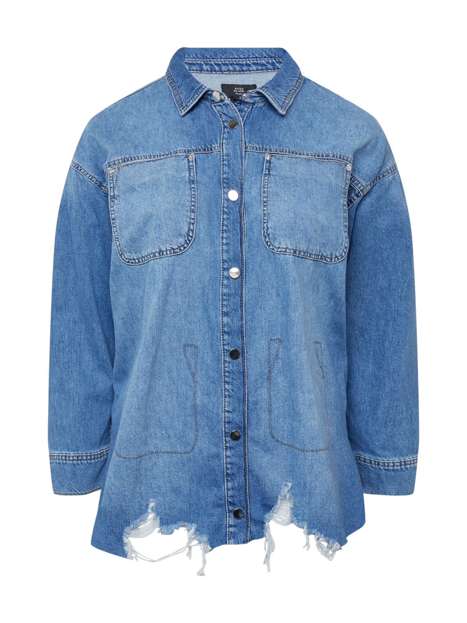 River Island Plus Bluză albastru denim - Pled.ro