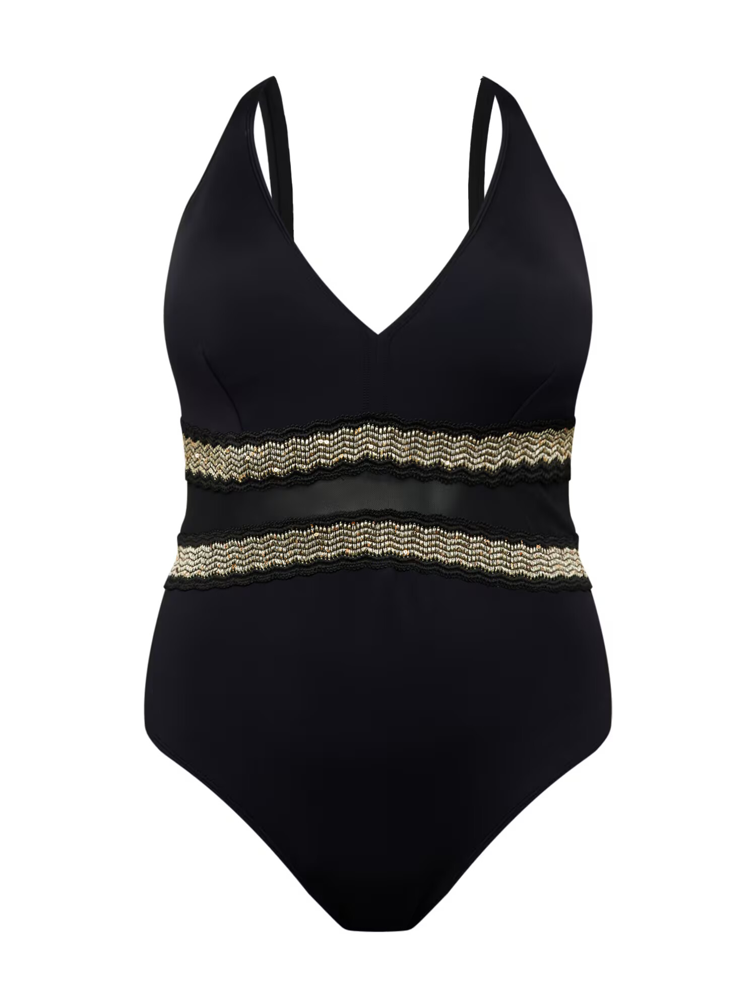 River Island Plus Costum de baie întreg negru - Pled.ro