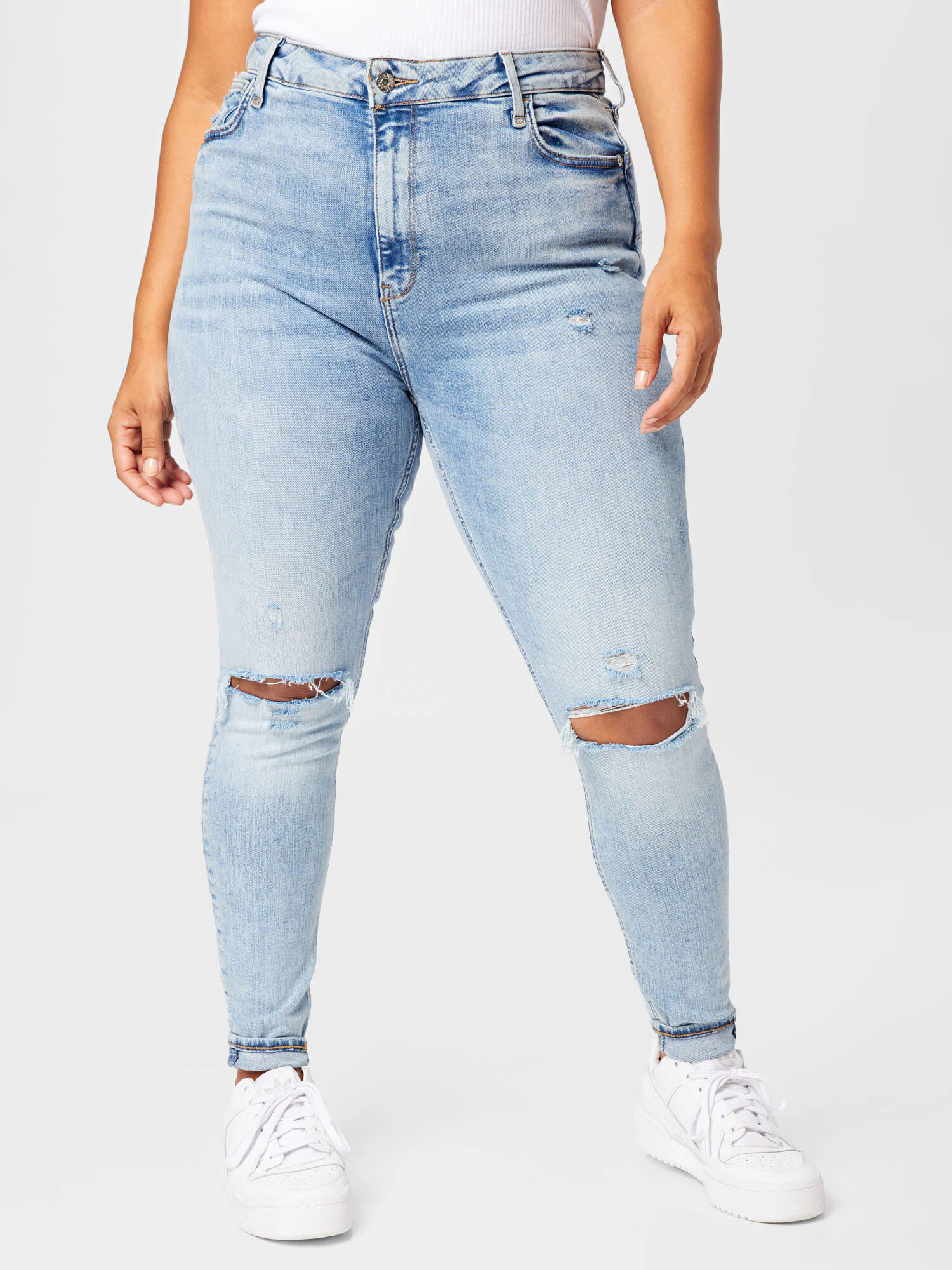 River Island Plus Jeans albastru denim - Pled.ro