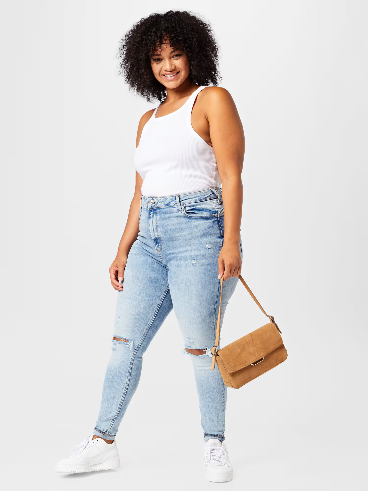 River Island Plus Jeans albastru denim - Pled.ro