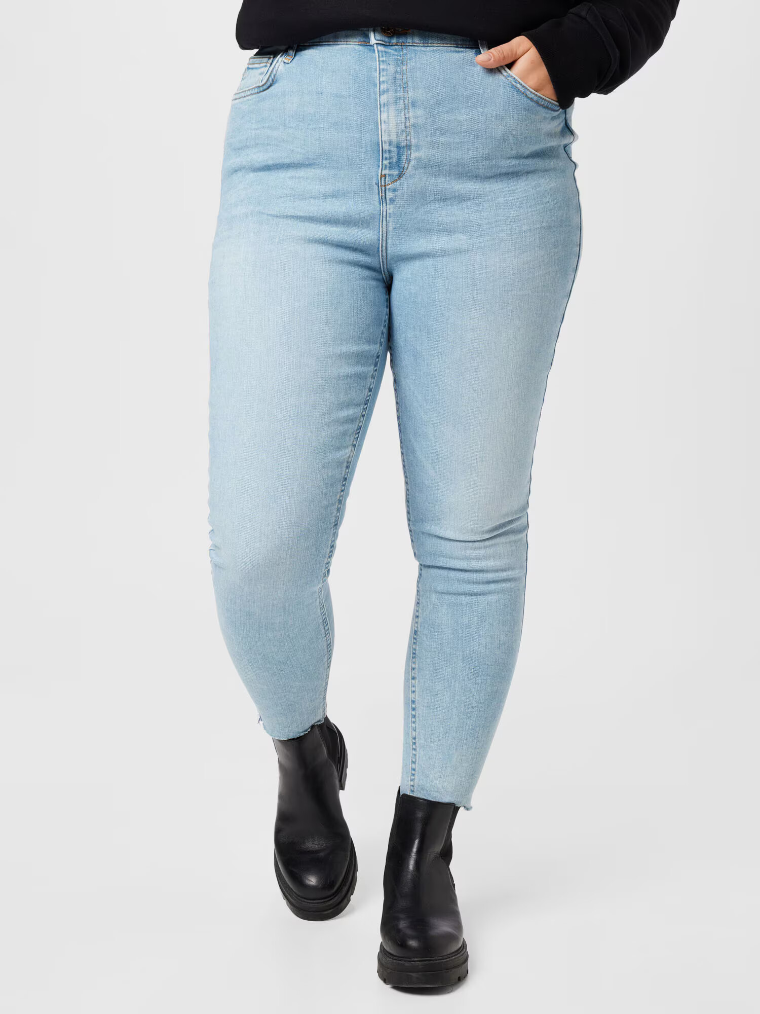 River Island Plus Jeans albastru deschis - Pled.ro