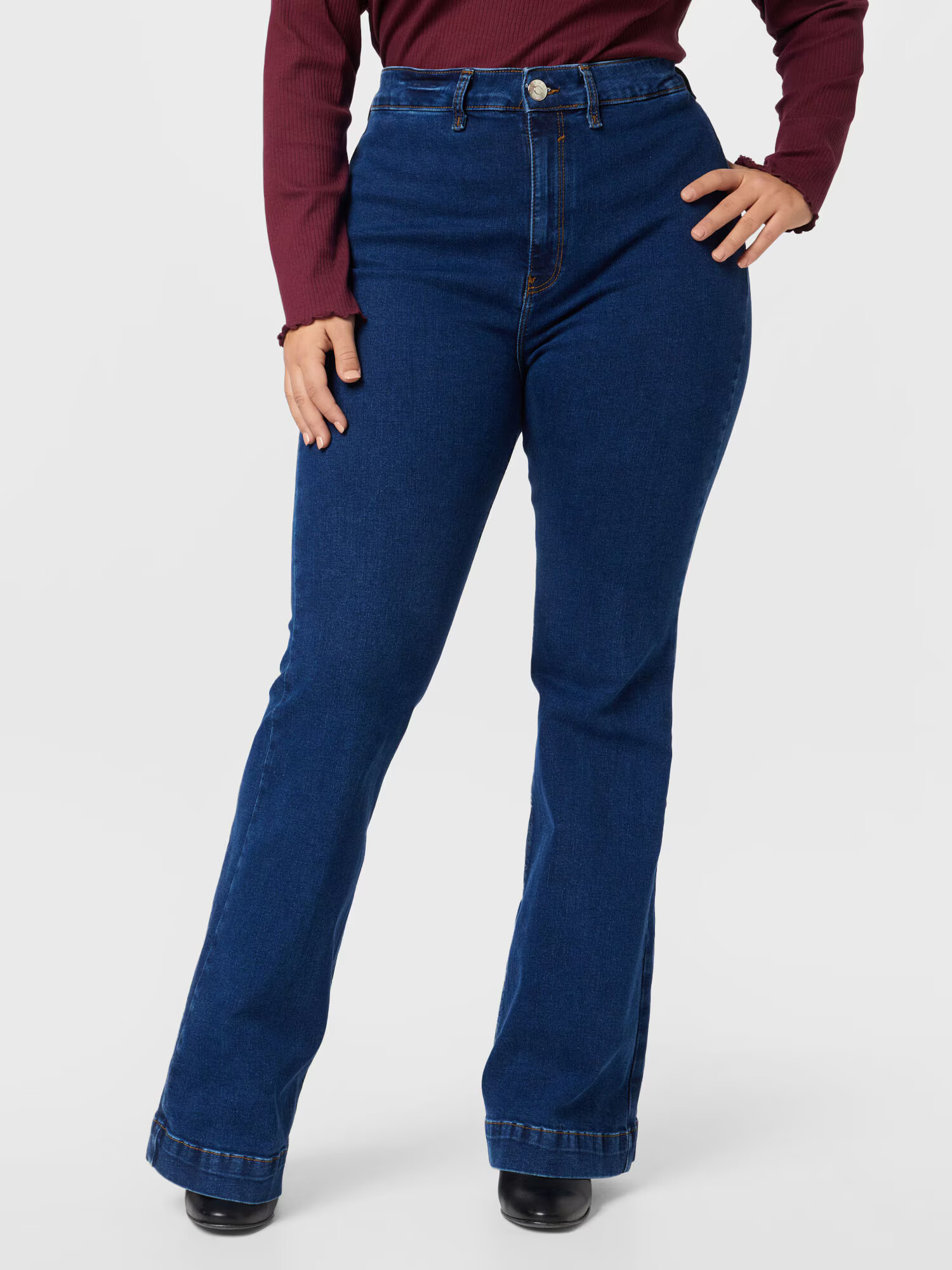 River Island Plus Jeans 'ELLA' albastru închis - Pled.ro