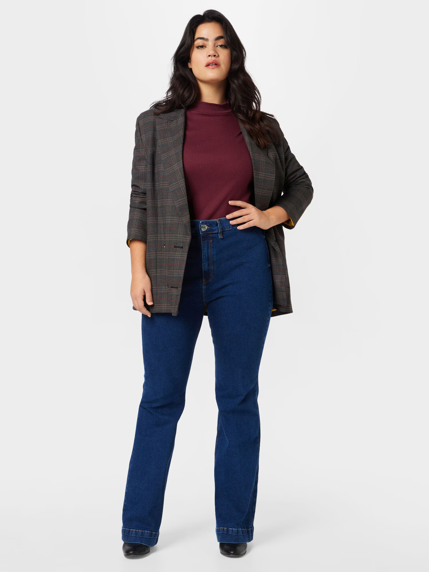 River Island Plus Jeans 'ELLA' albastru închis - Pled.ro