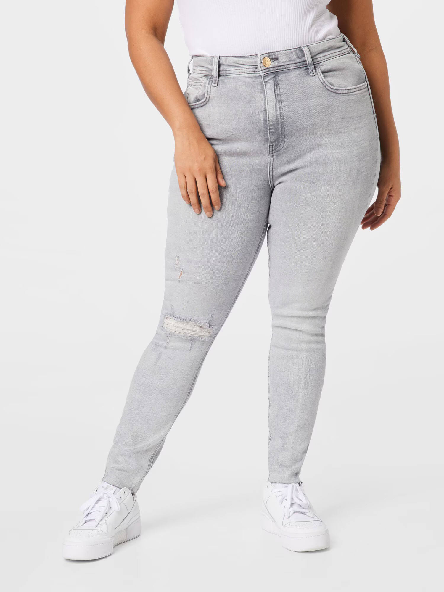 River Island Plus Jeans gri denim - Pled.ro