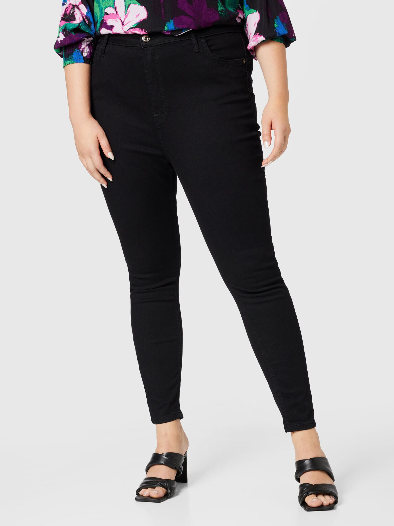 River Island Plus Jeans negru - Pled.ro