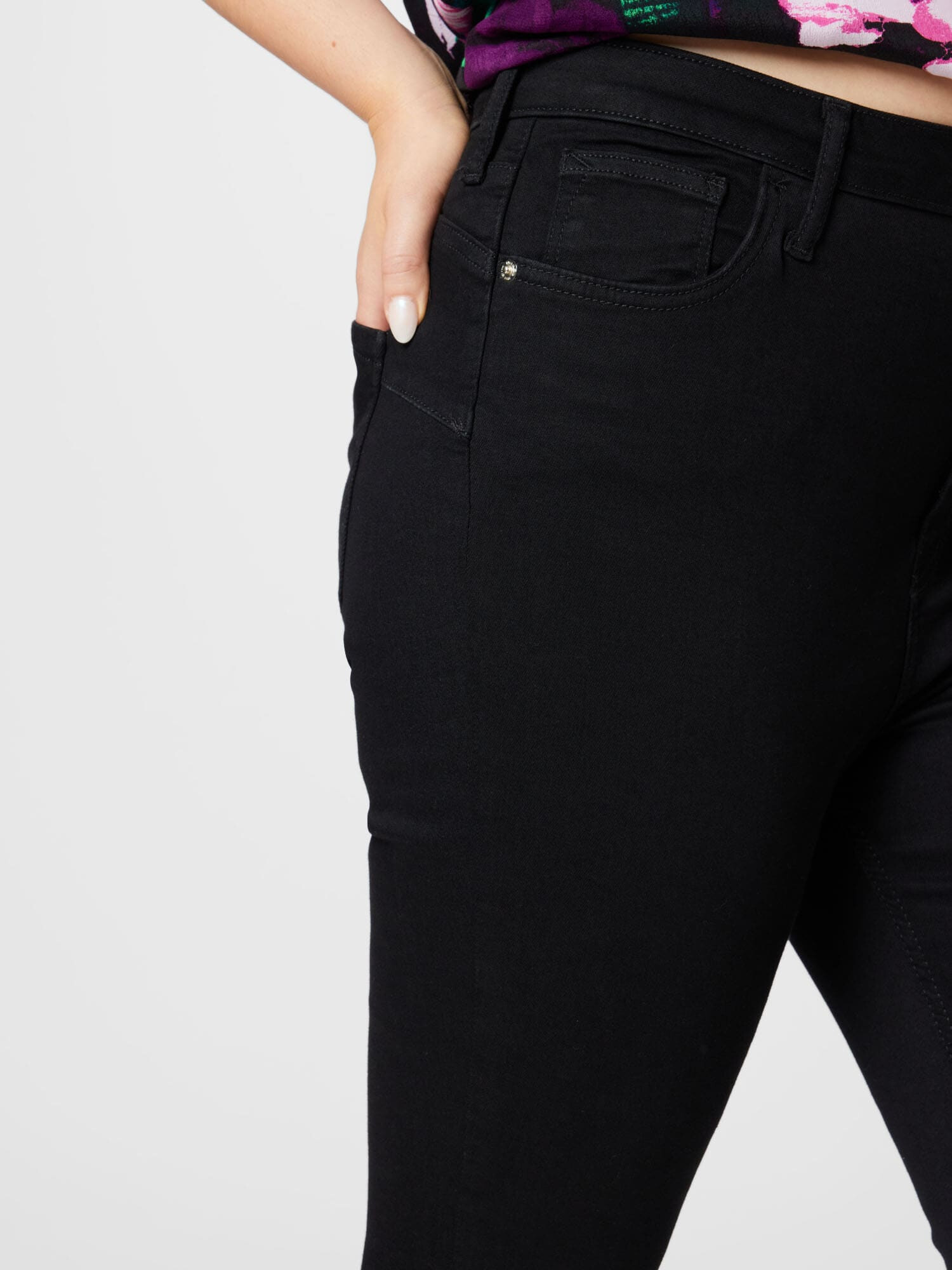 River Island Plus Jeans negru - Pled.ro