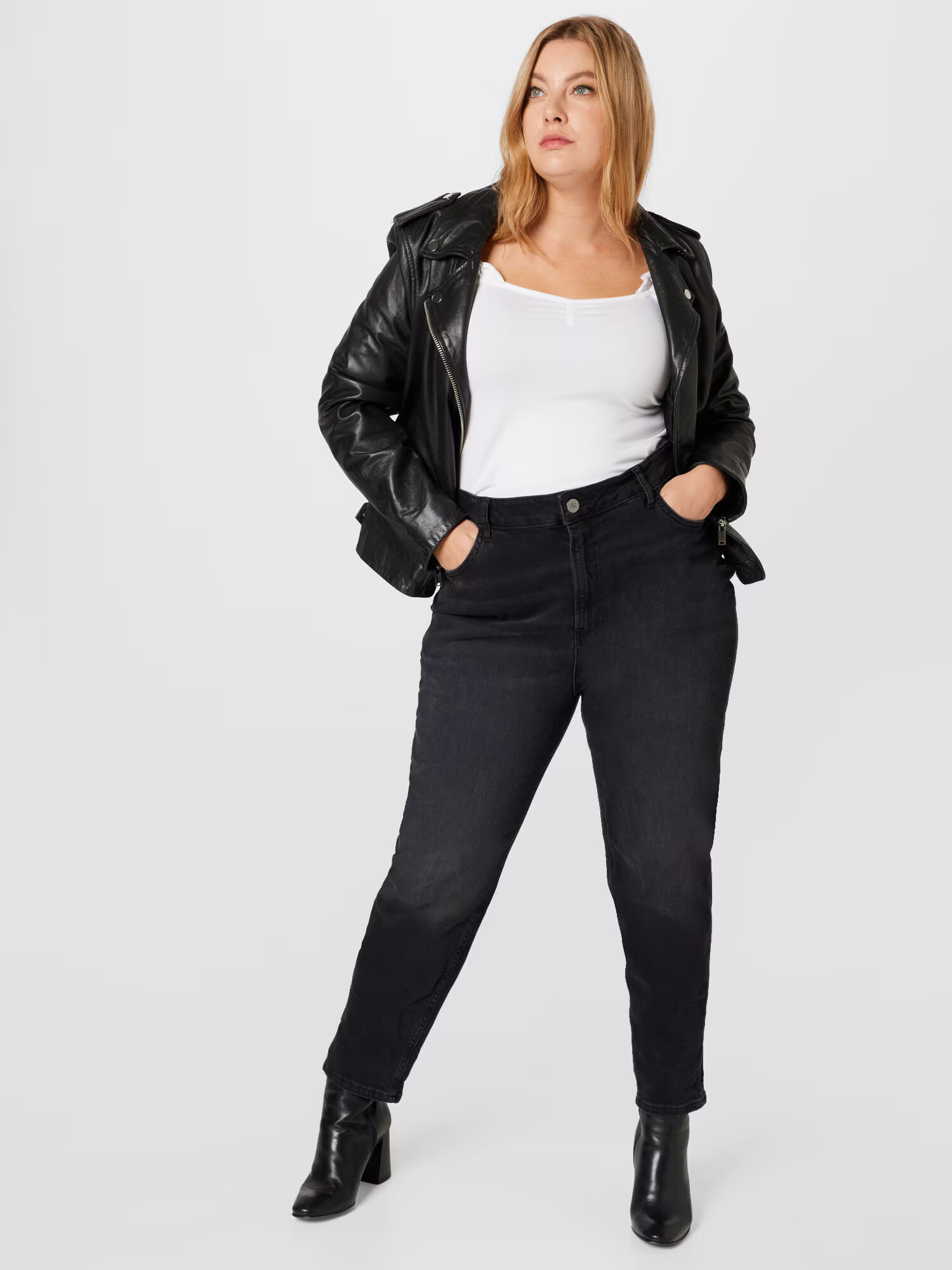 River Island Plus Jeans negru denim - Pled.ro