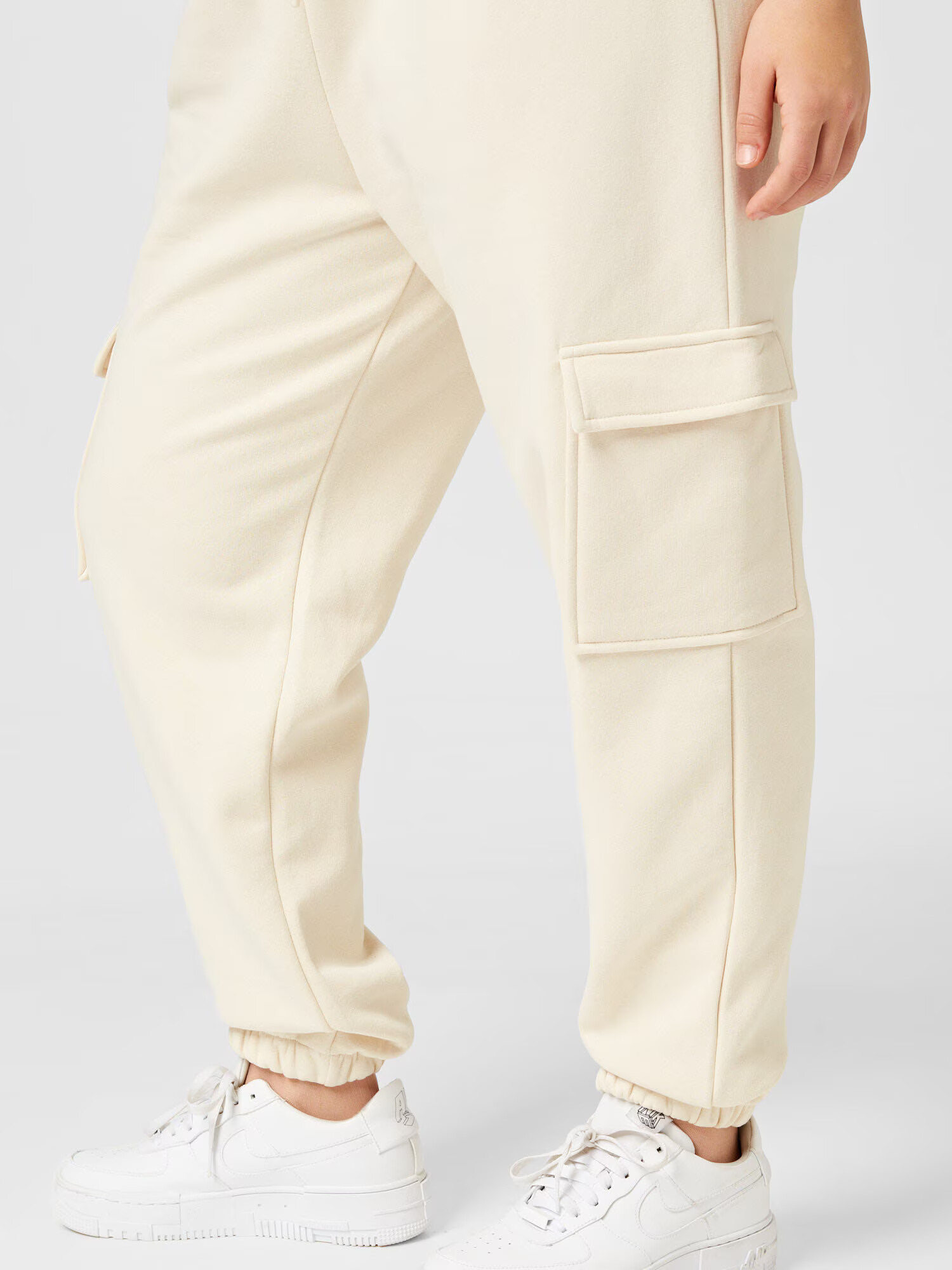 River Island Plus Pantaloni cu buzunare bej - Pled.ro