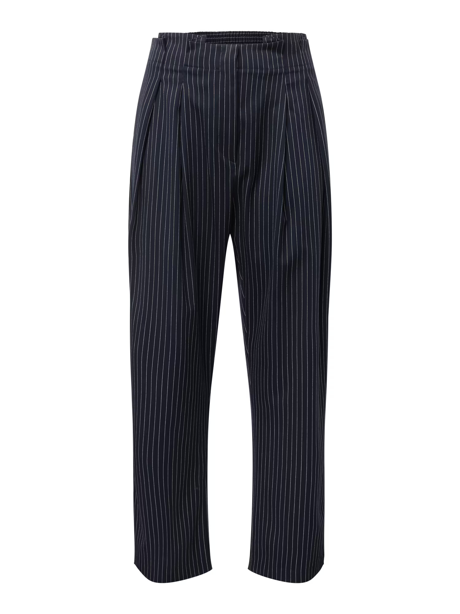 River Island Plus Pantaloni cutați bleumarin / alb - Pled.ro