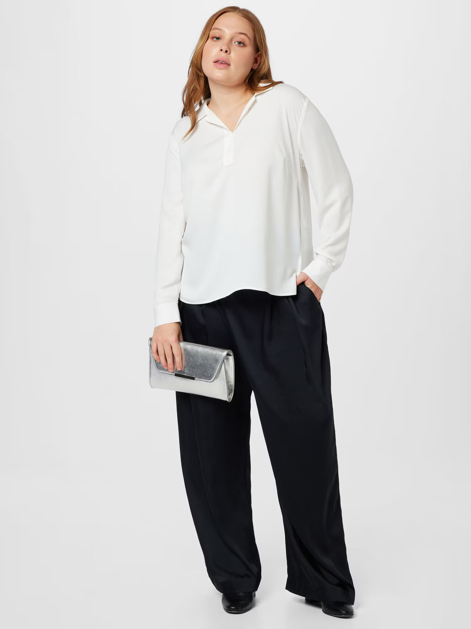 River Island Plus Pantaloni cutați negru - Pled.ro