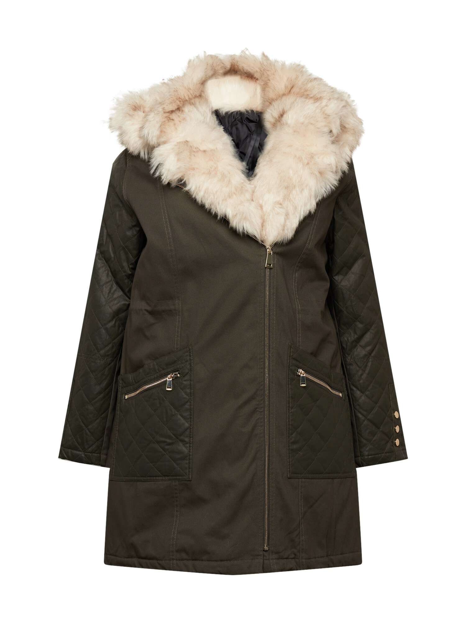 River Island Plus Parka de iarnă kaki - Pled.ro