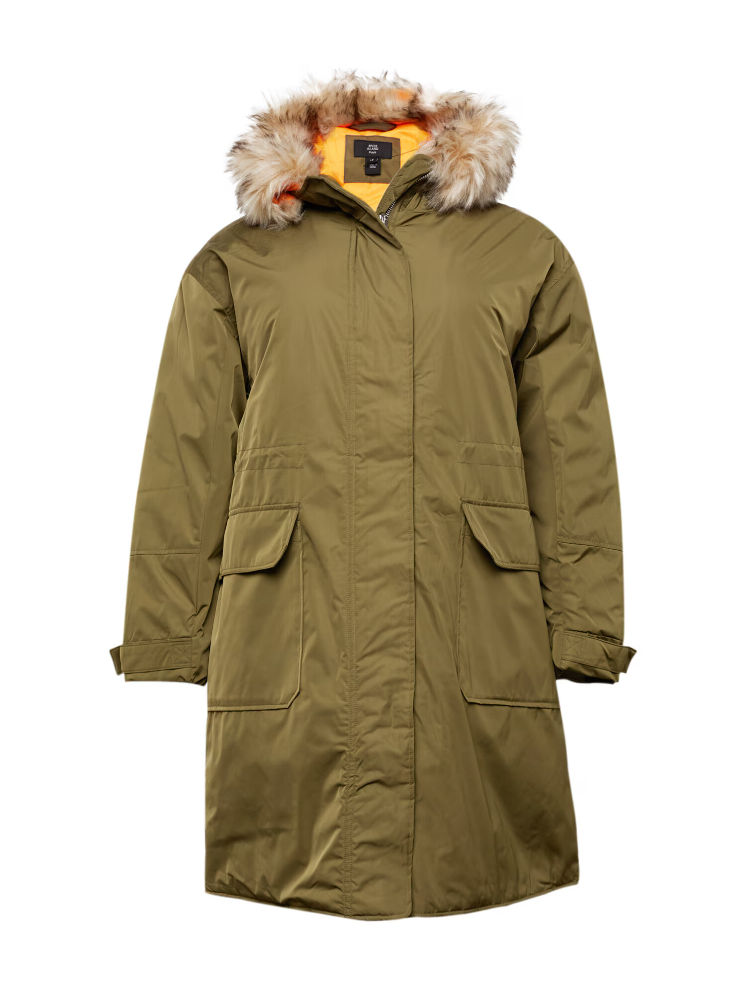 River Island Plus Parka de iarnă kaki - Pled.ro