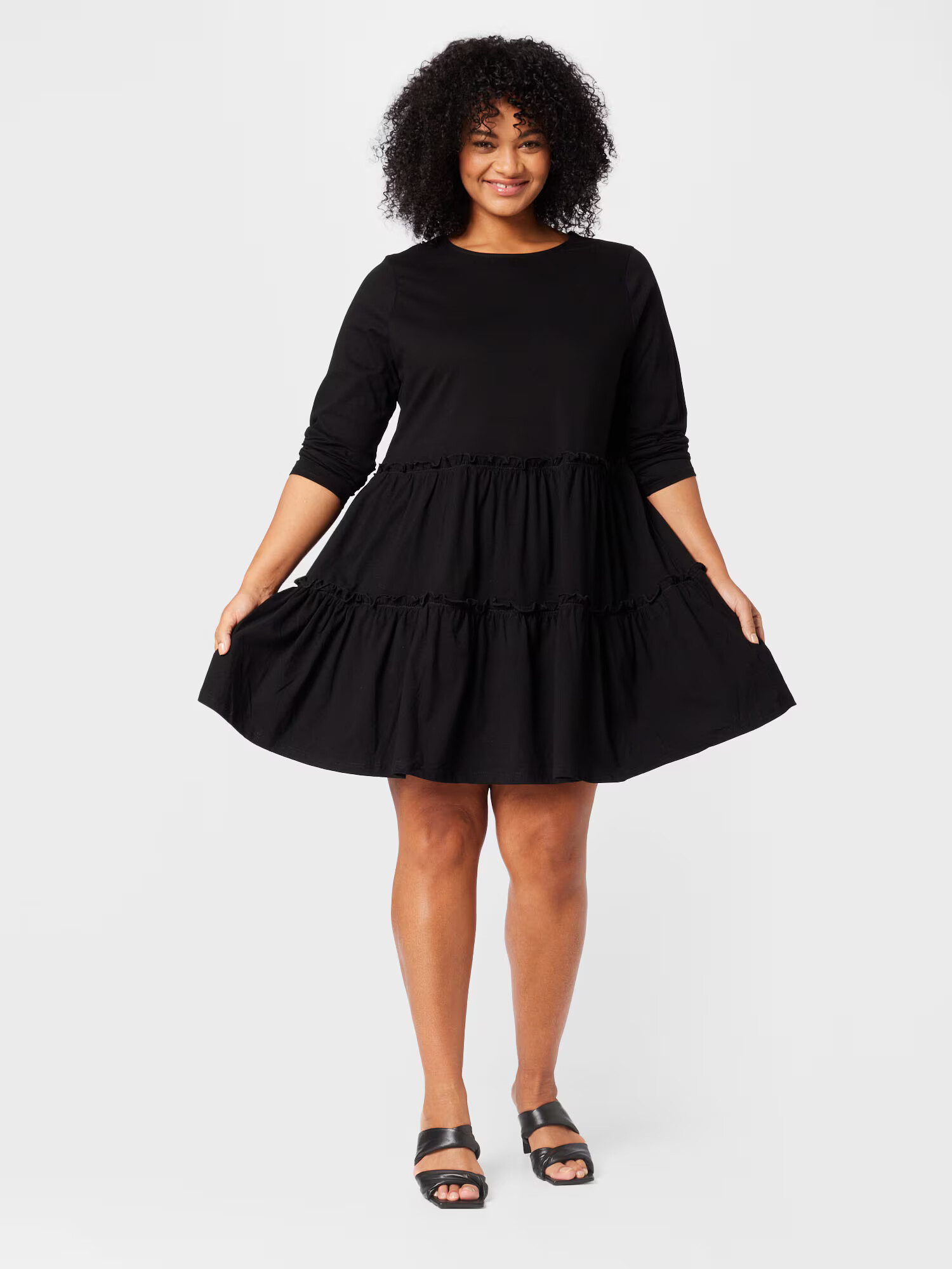 River Island Plus Rochie negru - Pled.ro