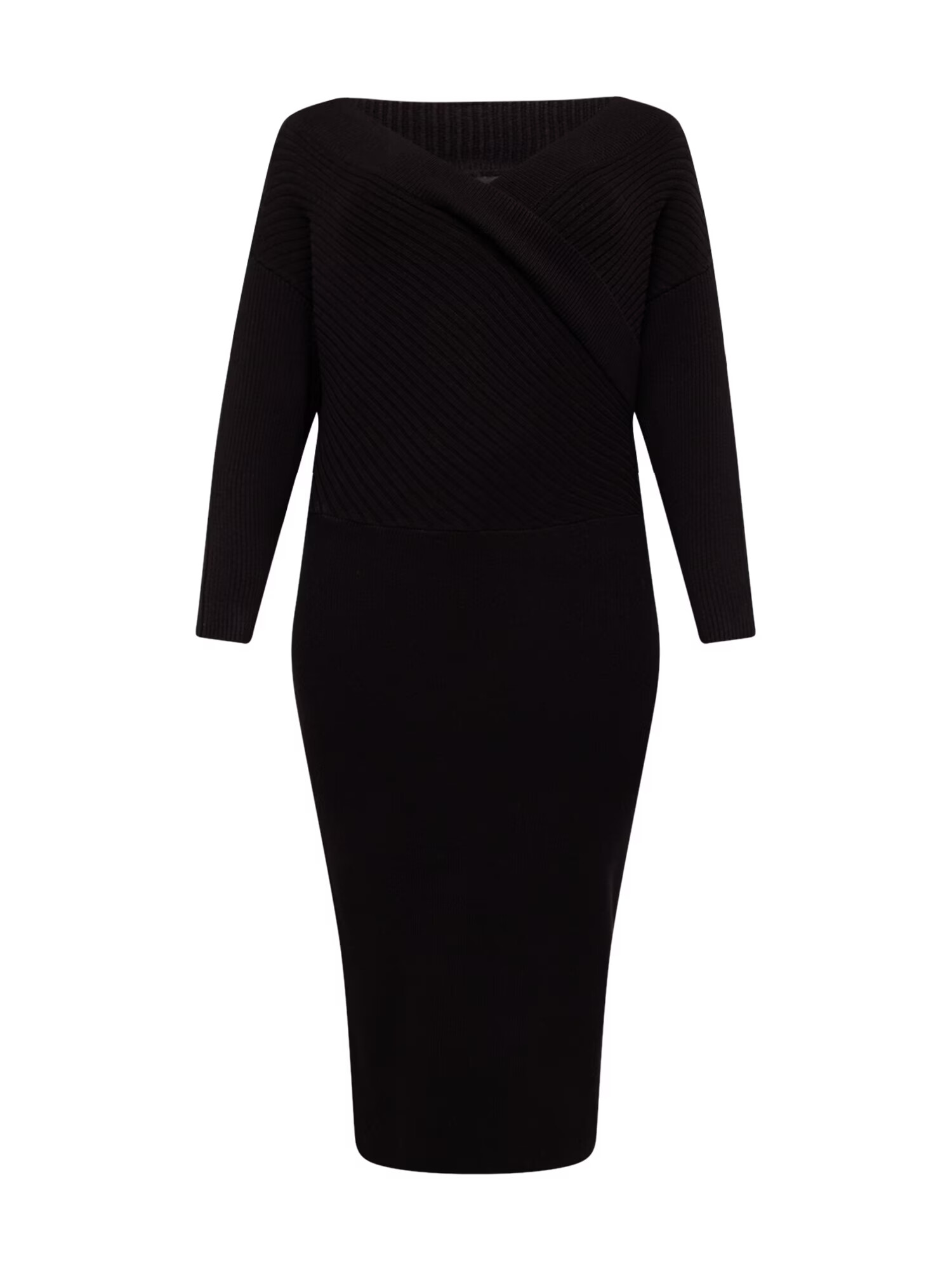 River Island Plus Rochie tricotat negru - Pled.ro