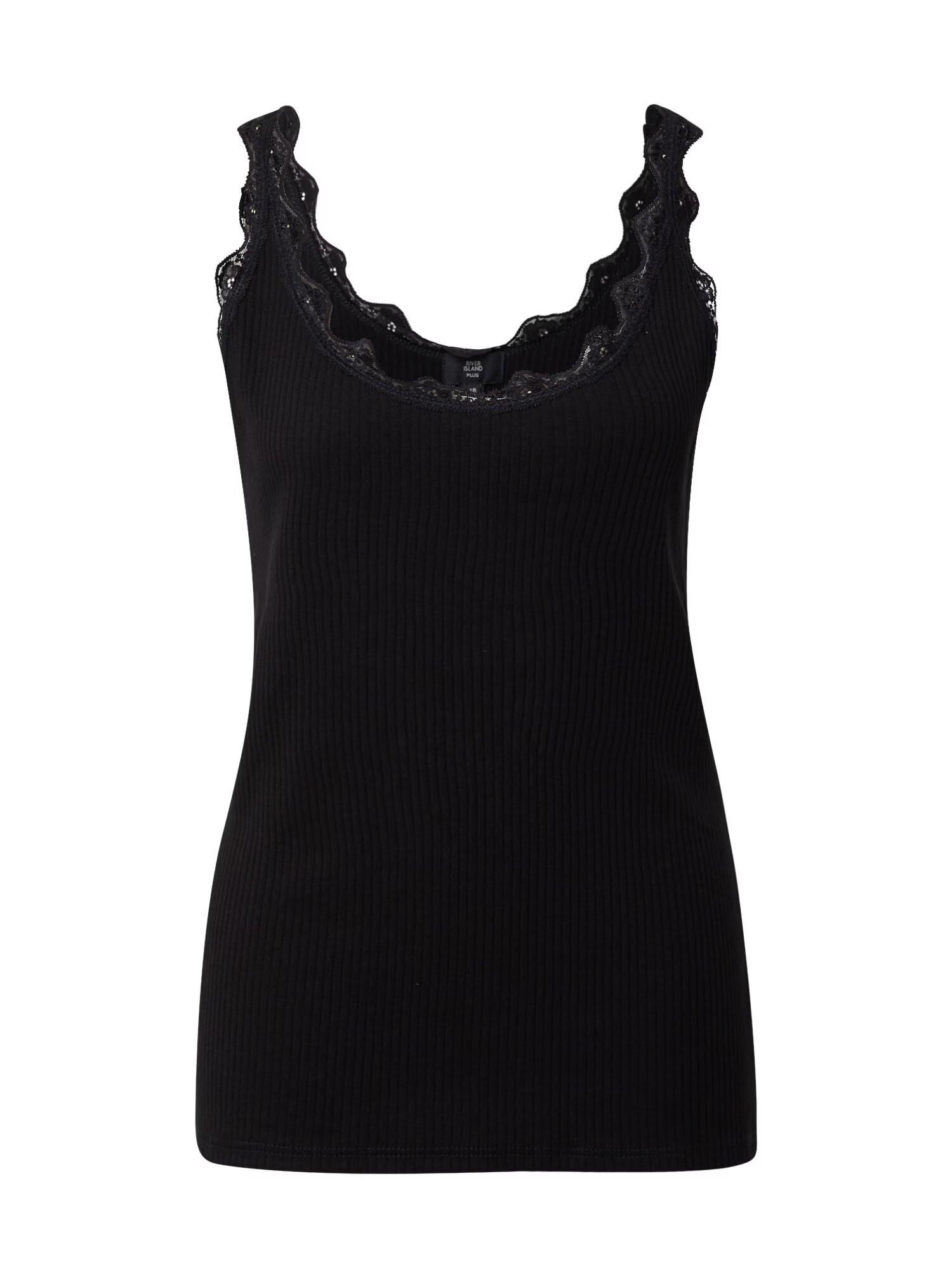 River Island Plus Top negru - Pled.ro