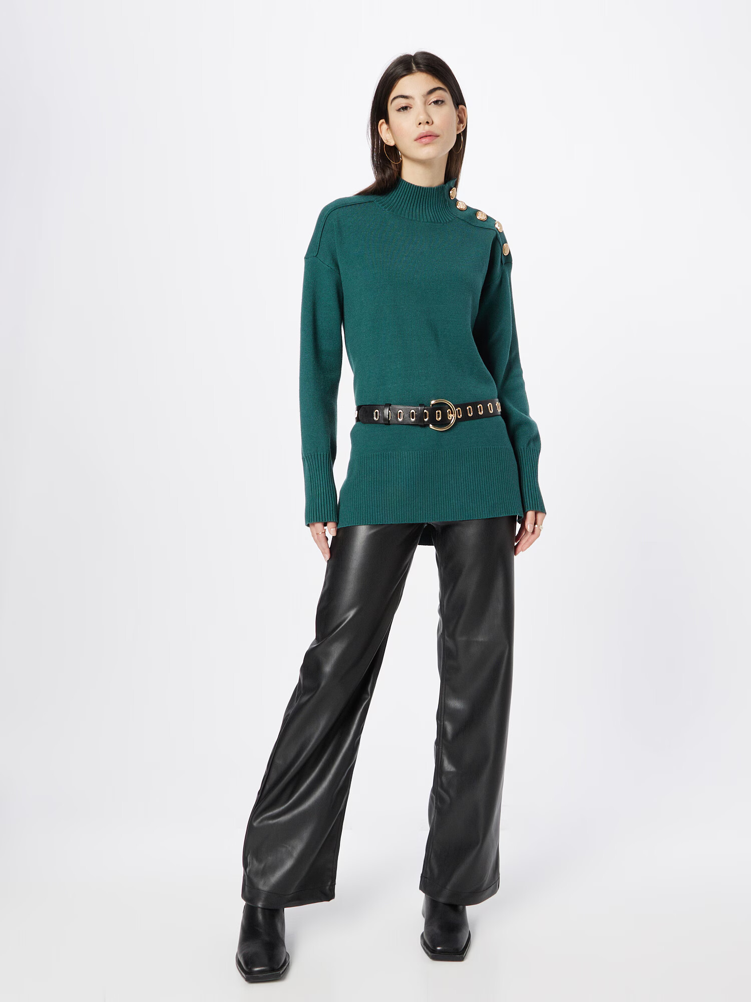 River Island Pulover auriu / verde smarald - Pled.ro