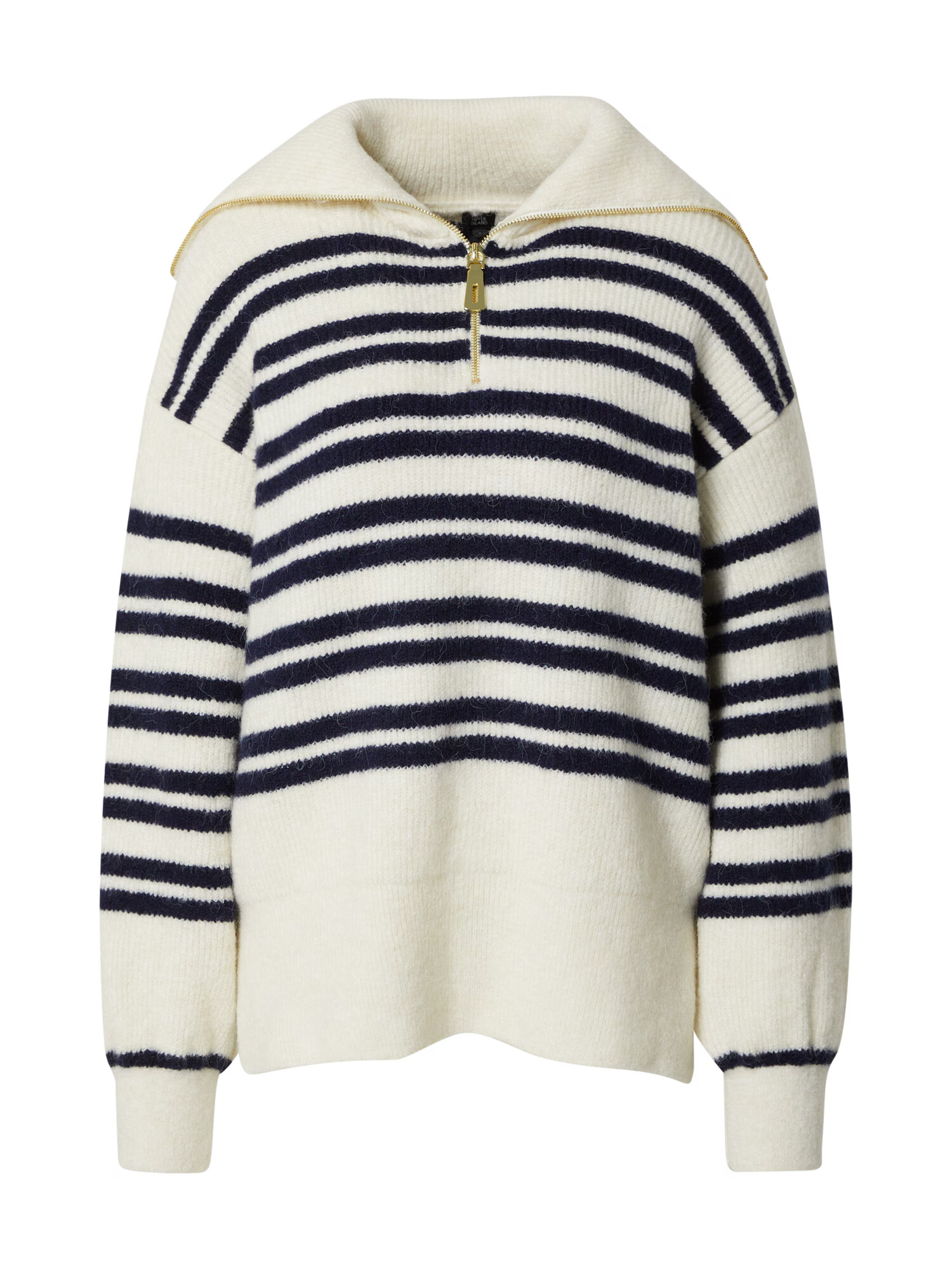 River Island Pulover bej / bleumarin - Pled.ro