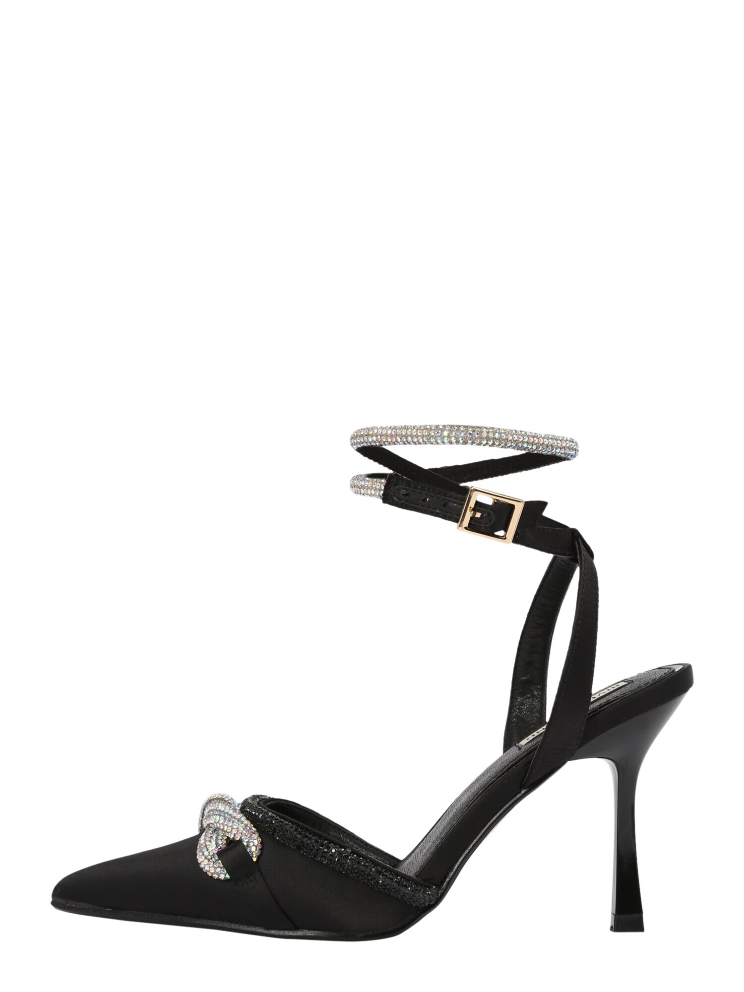 River Island Pumps negru / argintiu / transparent - Pled.ro