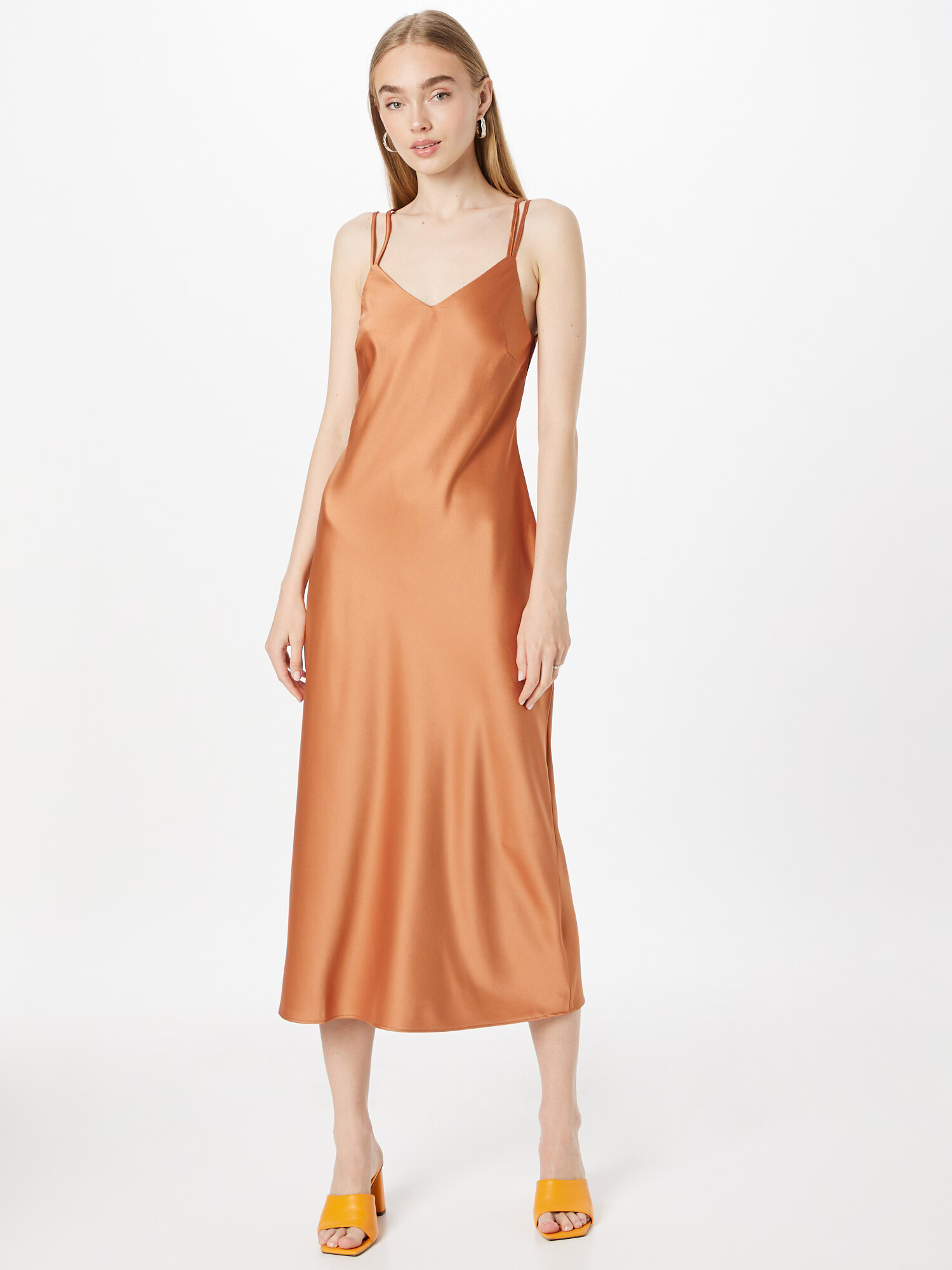 River Island Rochie de cocktail 'IVY' maro coniac - Pled.ro