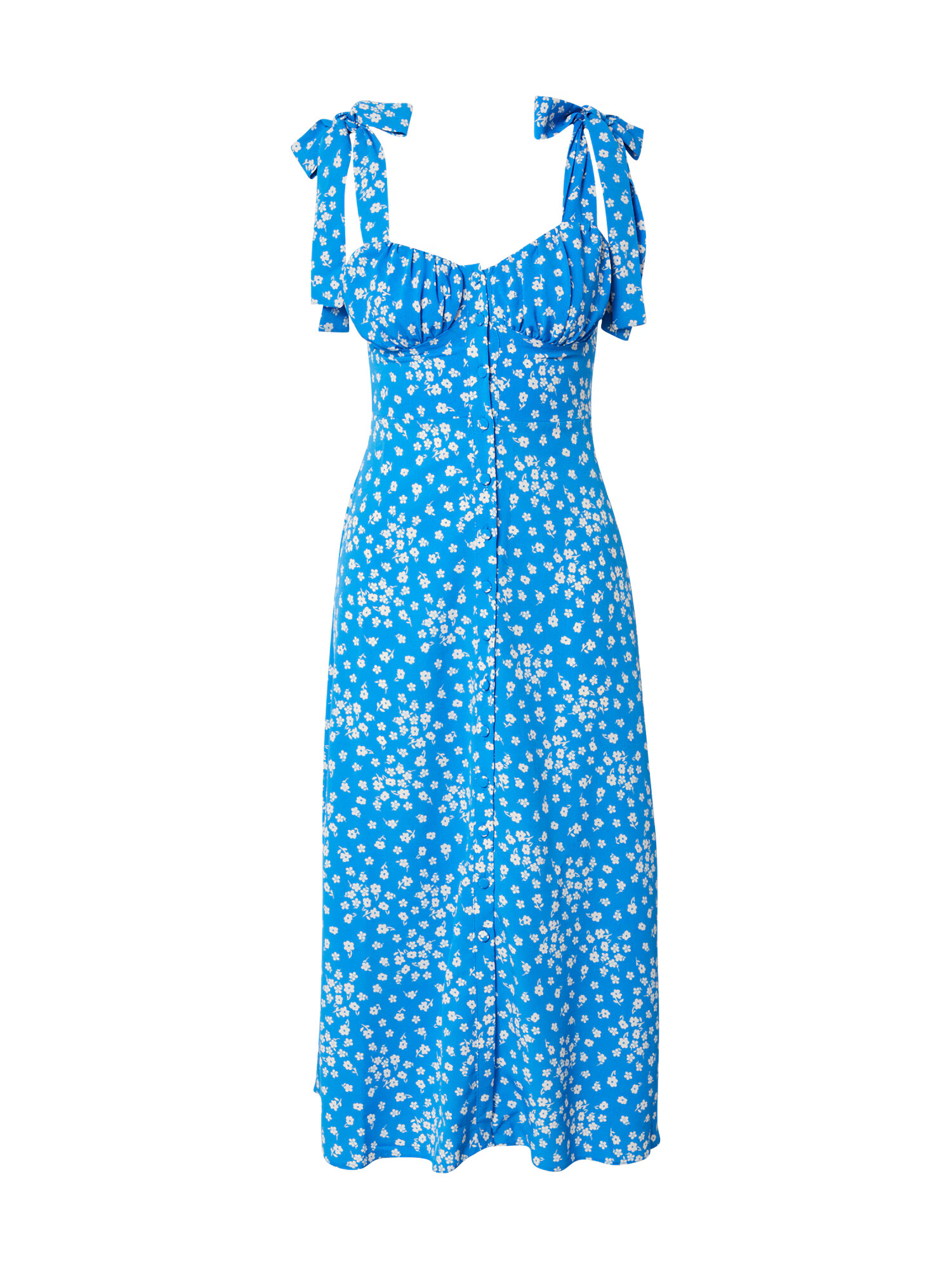 River Island Rochie de vară 'BETTY' azur / alb - Pled.ro