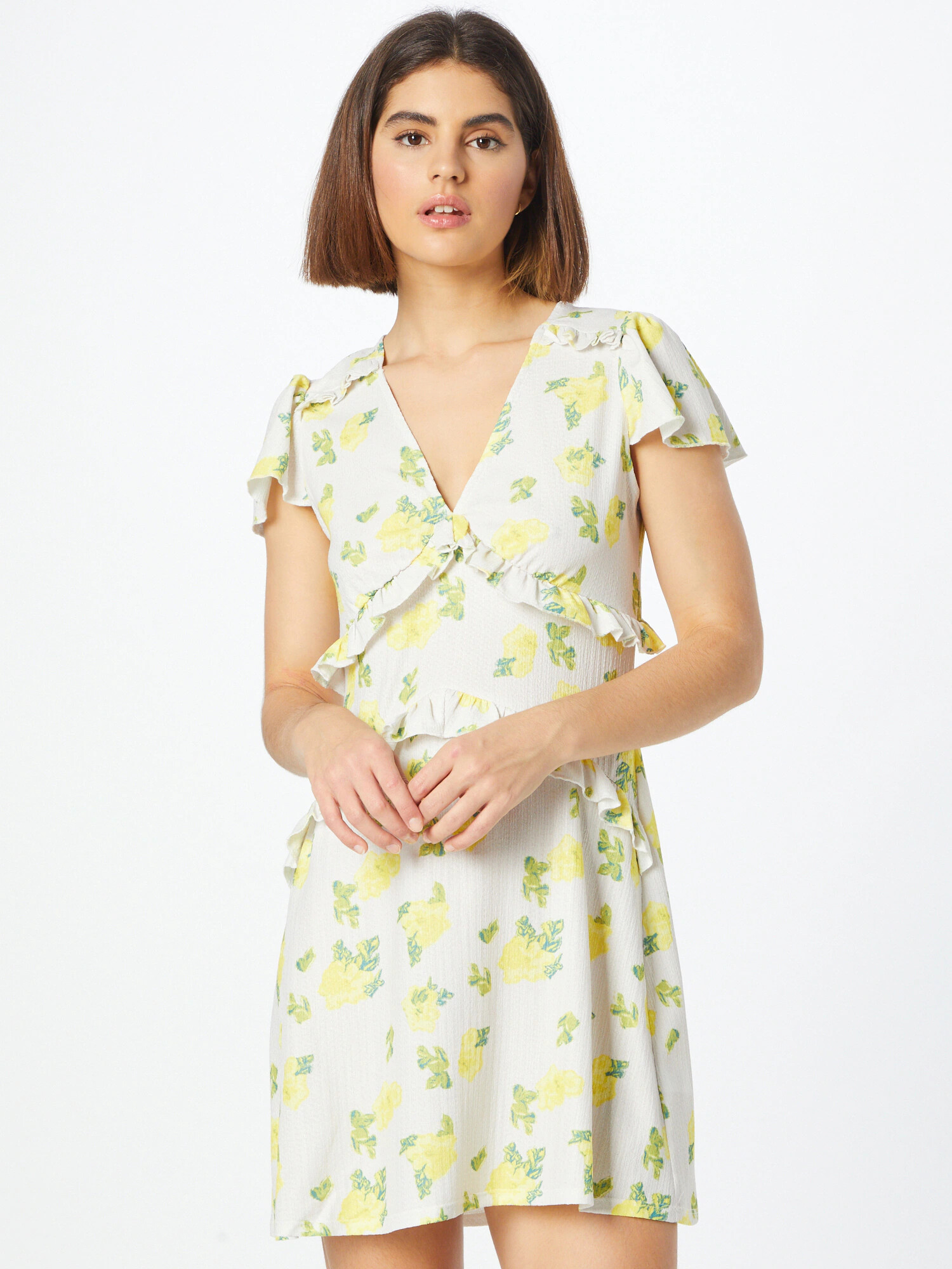 River Island Rochie de vară crem / galben citron / verde petrol / verde măr - Pled.ro