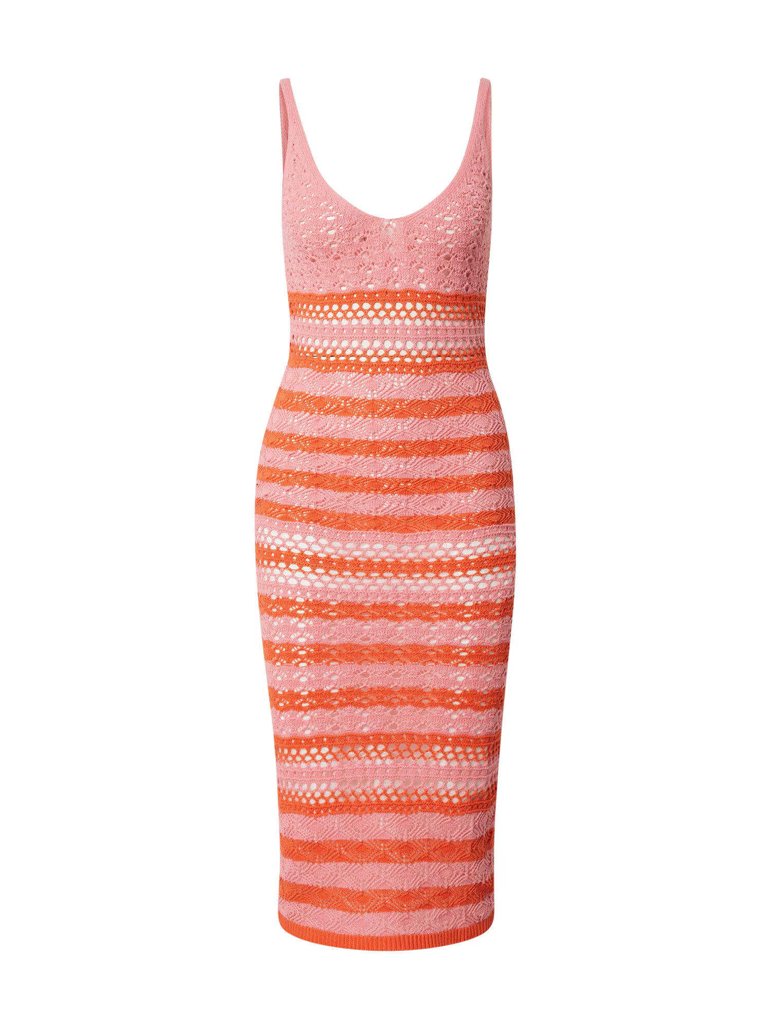 River Island Rochie tricotat portocaliu / roz deschis - Pled.ro