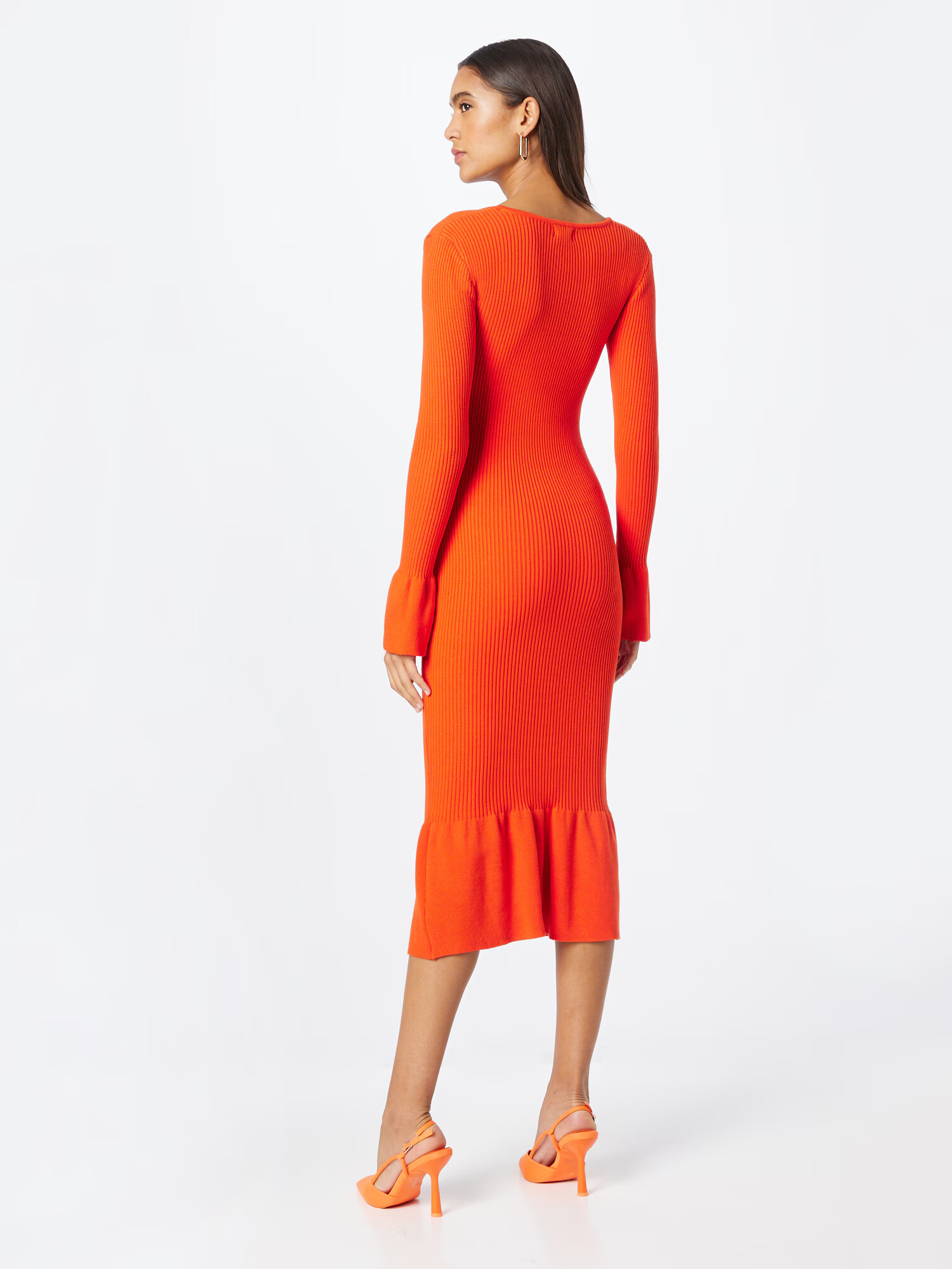 River Island Rochie tricotat roșu orange - Pled.ro