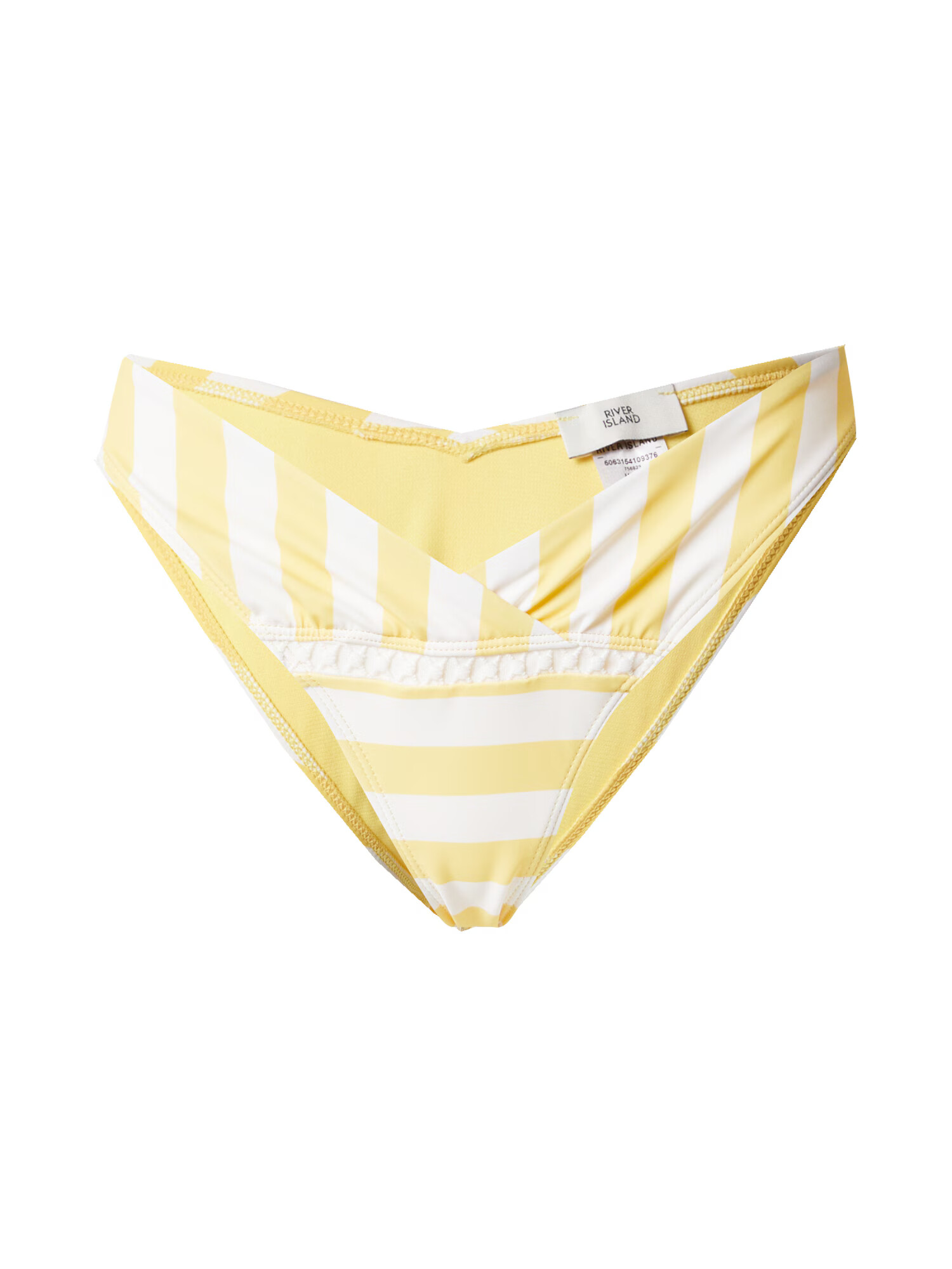 River Island Slip costum de baie galben / alb - Pled.ro