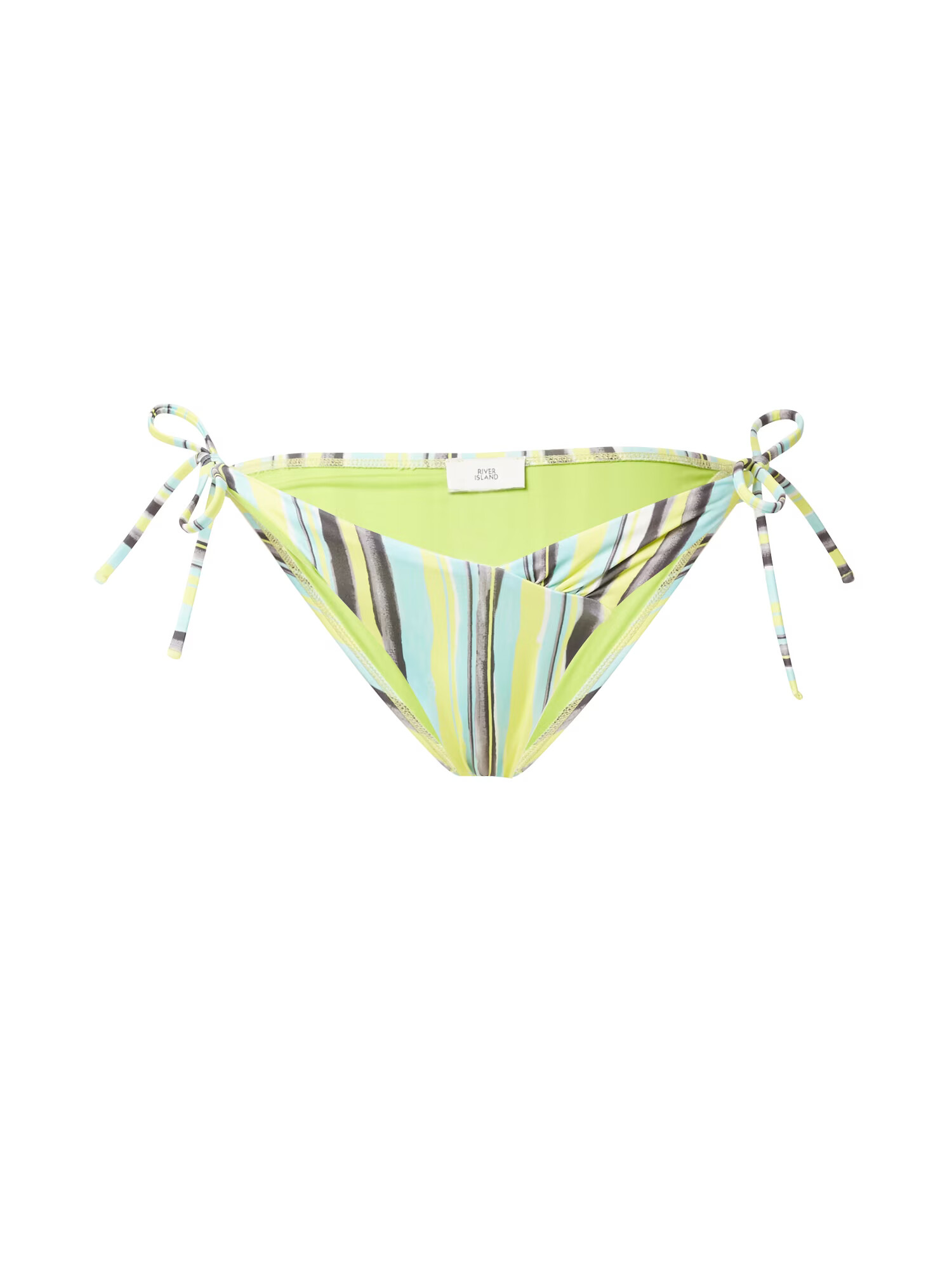 River Island Slip costum de baie gri / gri metalic / verde stuf / verde jad - Pled.ro