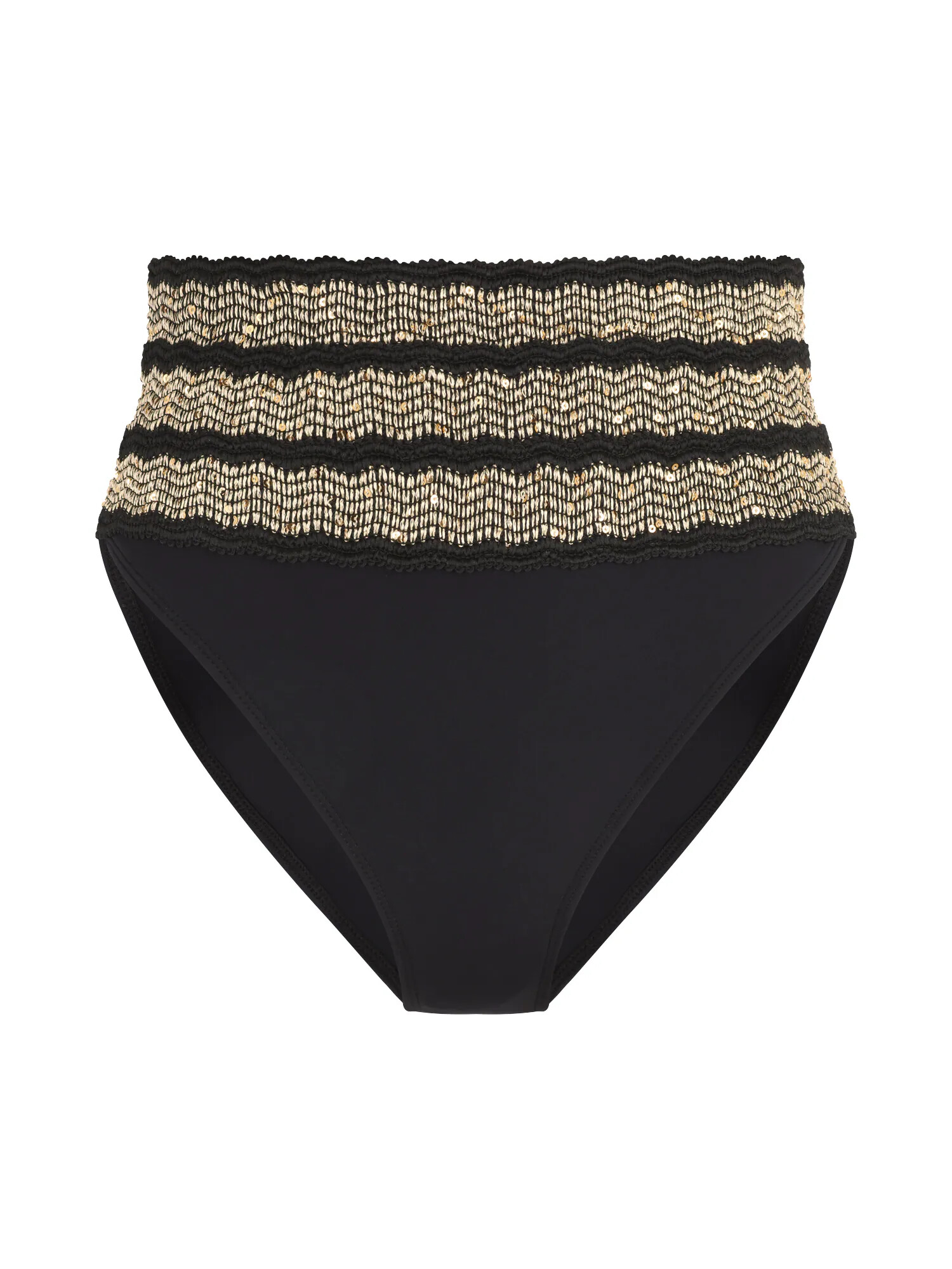 River Island Slip costum de baie nisipiu / negru - Pled.ro