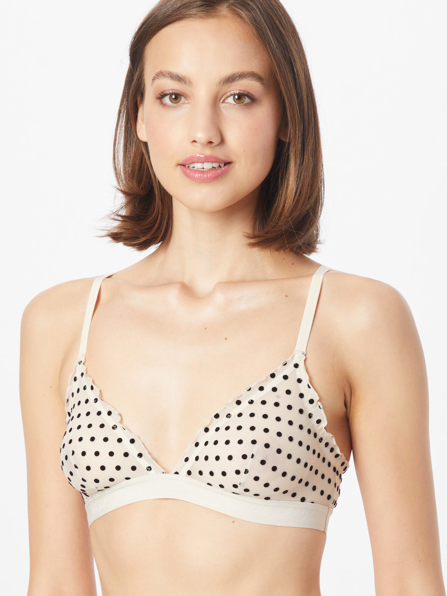 River Island Sutien 'DOBBY' crem / negru - Pled.ro