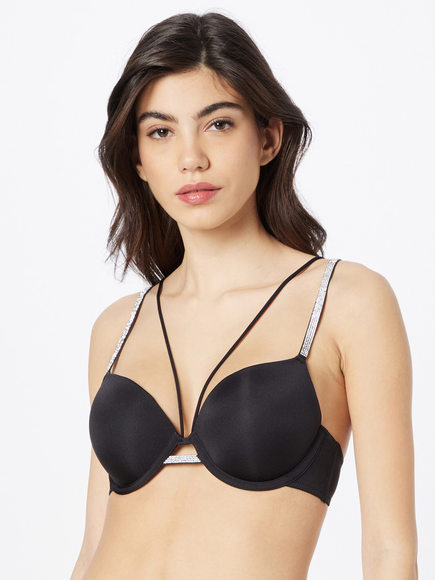 River Island Sutien negru / argintiu - Pled.ro