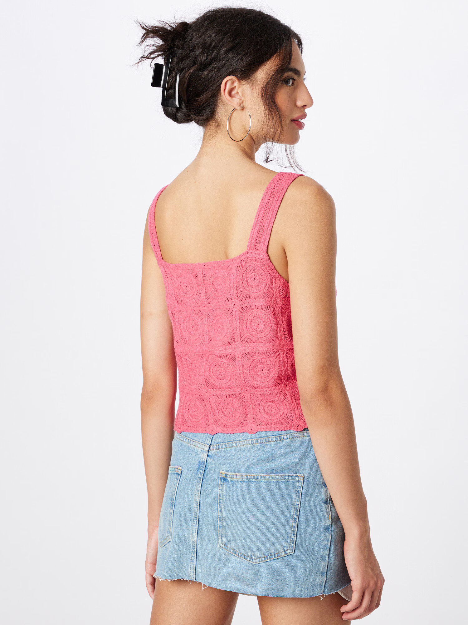 River Island Top brodat roz - Pled.ro