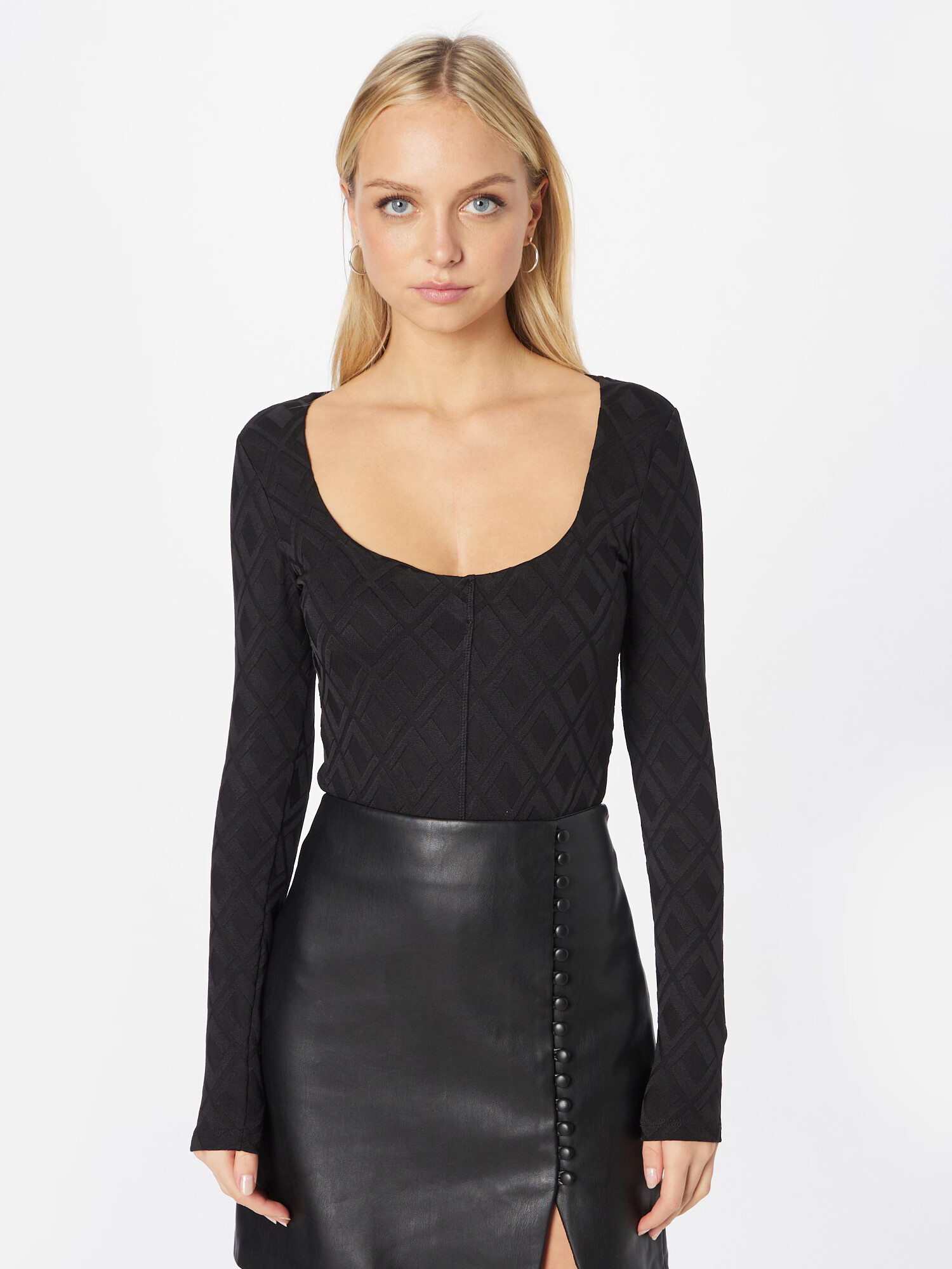 River Island Tricou body negru - Pled.ro