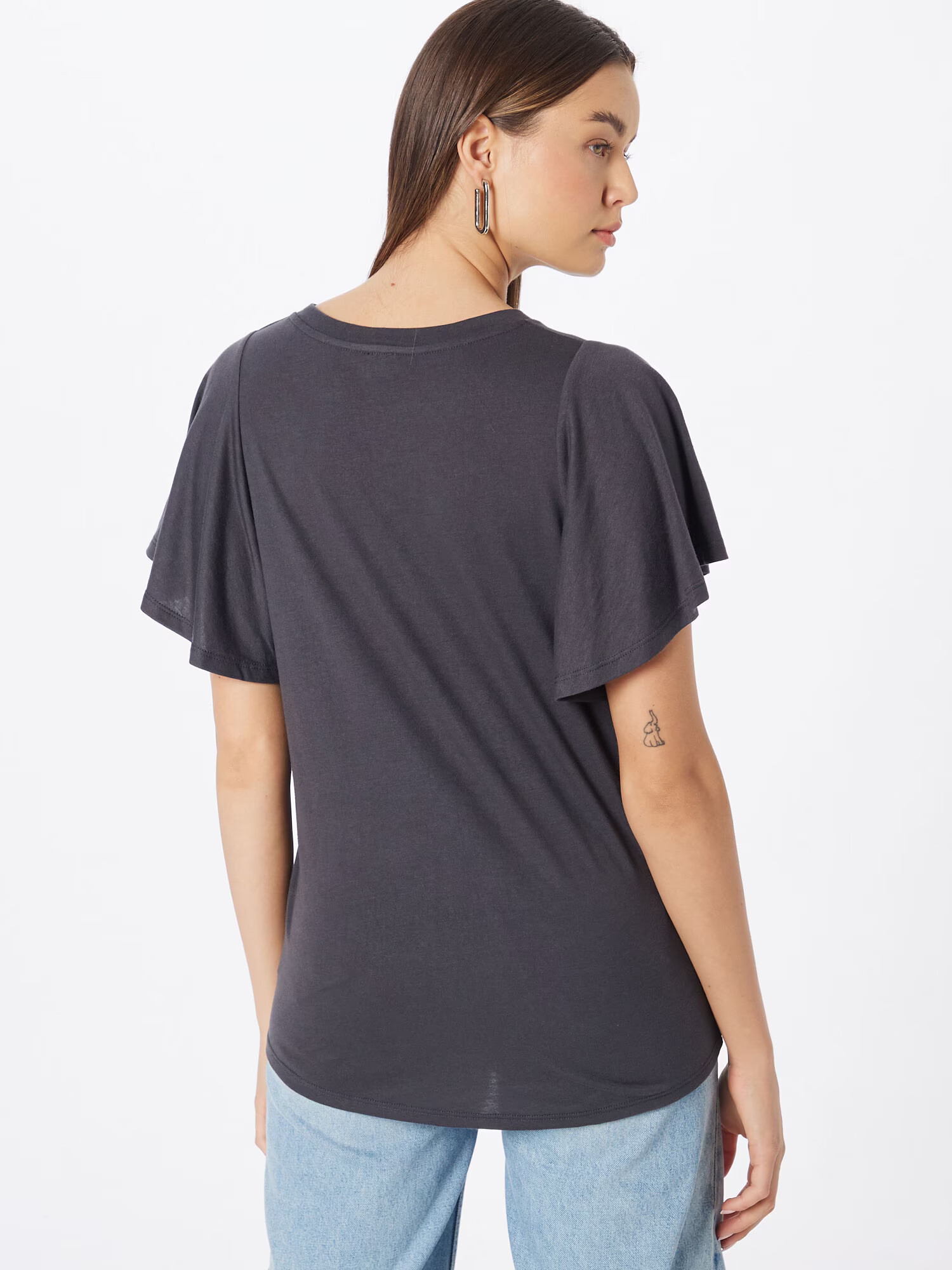 River Island Tricou 'FLUTTER' gri închis - Pled.ro