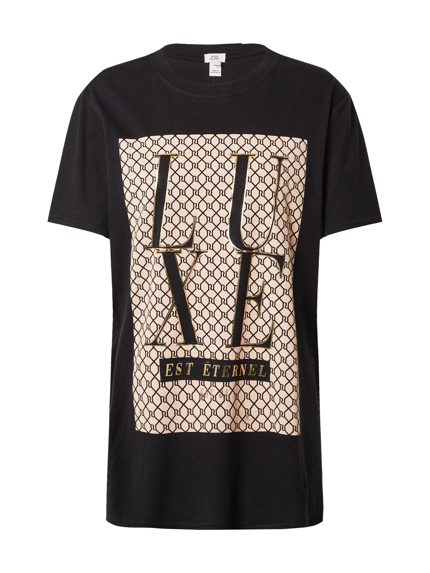 River Island Tricou 'Gildan' negru - Pled.ro