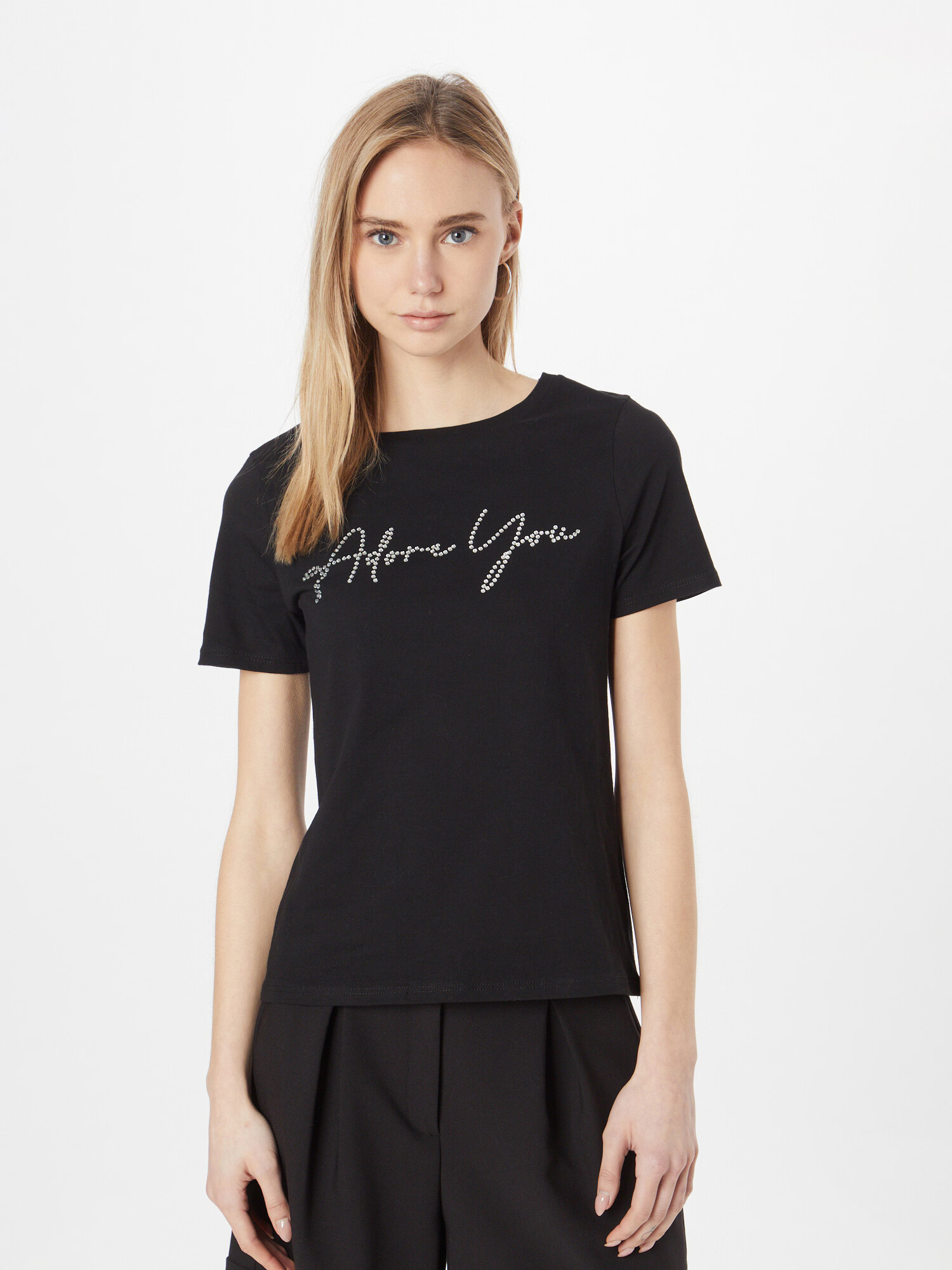 River Island Tricou negru / transparent - Pled.ro