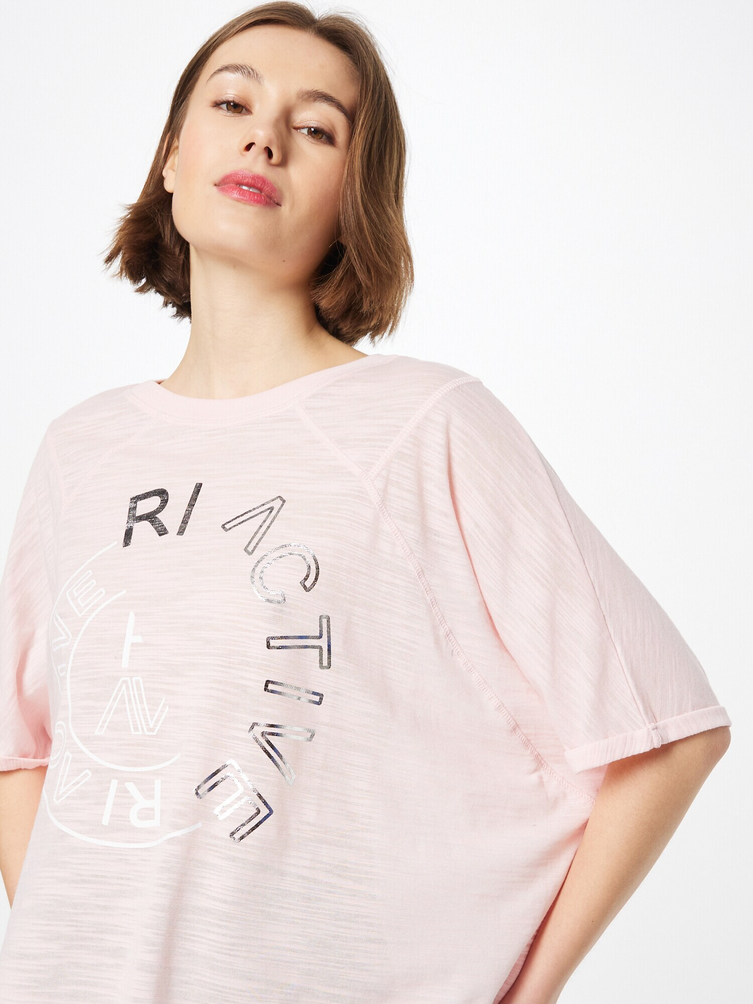 River Island Tricou roz deschis / argintiu - Pled.ro