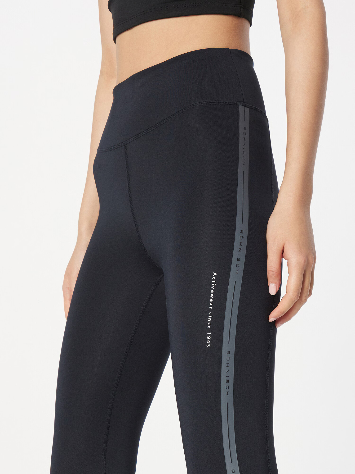 Röhnisch Pantaloni sport 'MAYA' negru / alb - Pled.ro