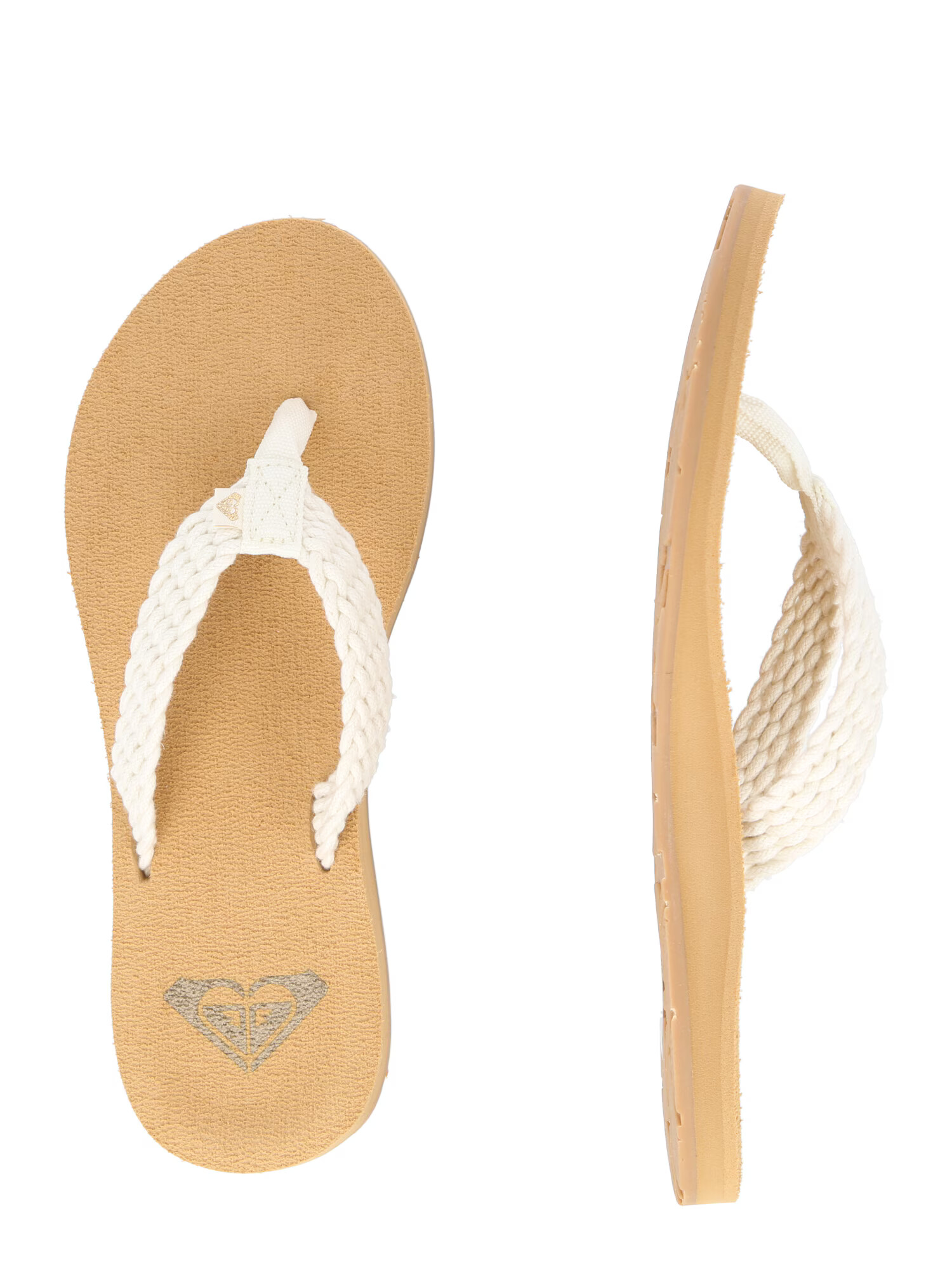 ROXY Flip-flops 'PORTO III' bej / alb - Pled.ro