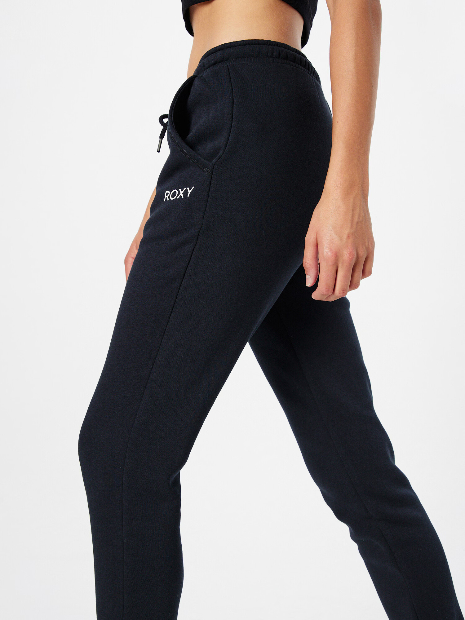 ROXY Pantaloni 'FROM HOME' gri metalic / alb - Pled.ro