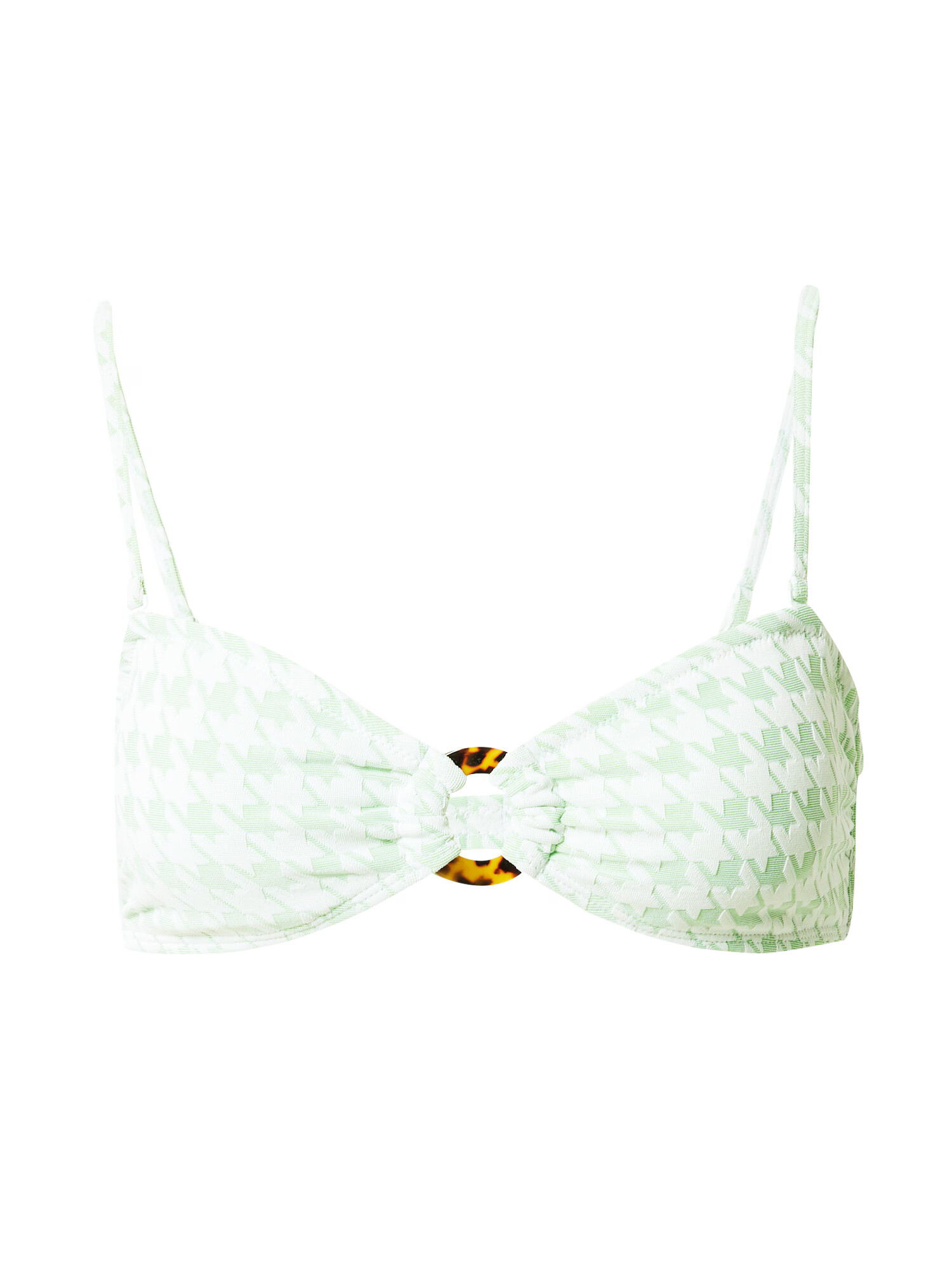 ROXY Sutien costum de baie 'CHECK IT' verde mentă / alb - Pled.ro