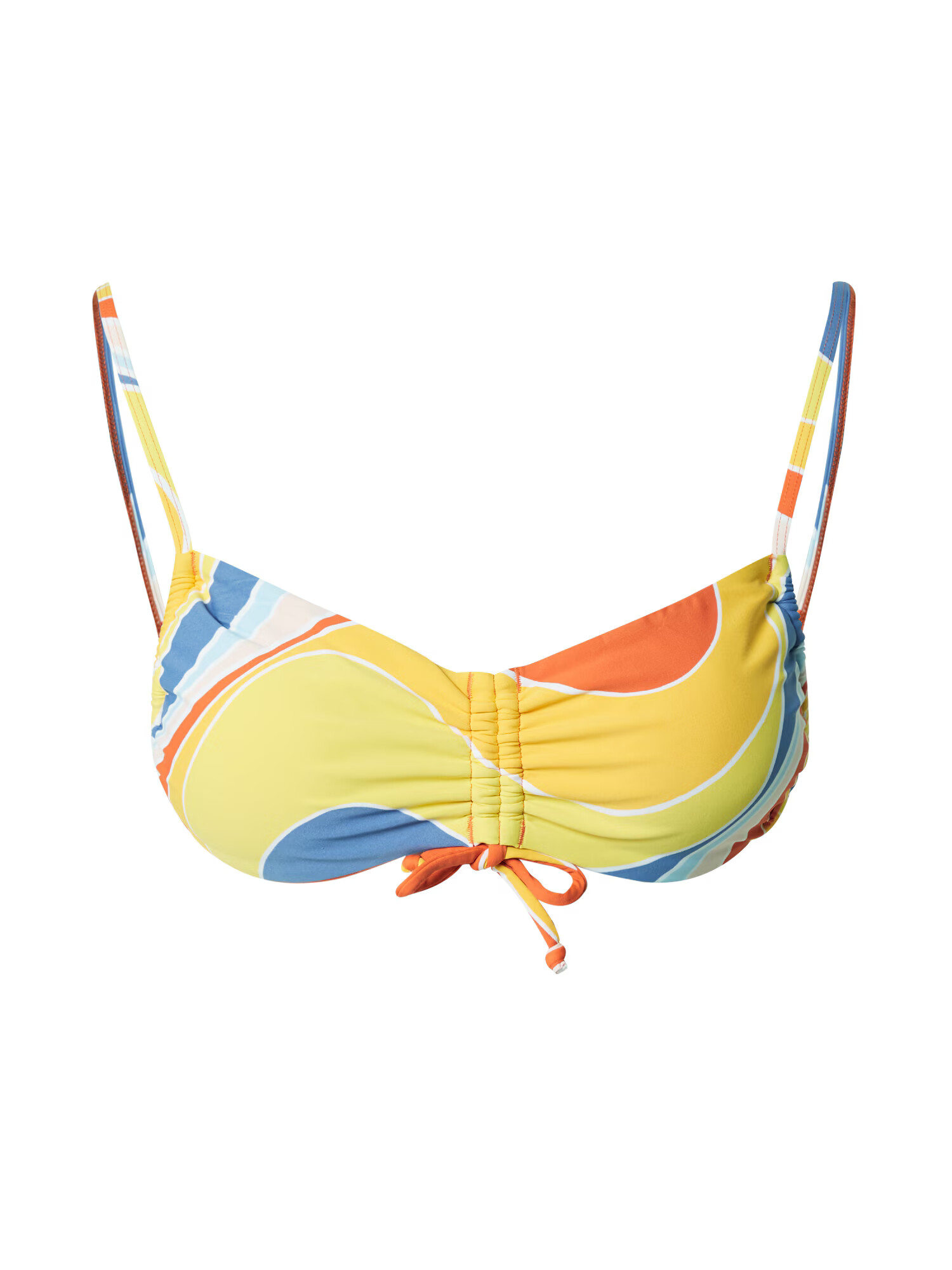 ROXY Sutien costum de baie 'PALM CRUZ' albastru / galben / galben curry / portocaliu homar - Pled.ro