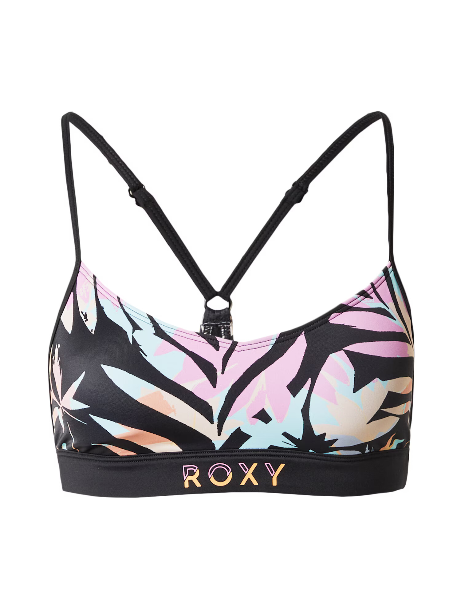 ROXY Sutien de costum de baie sport turcoaz / mov deschis / negru - Pled.ro