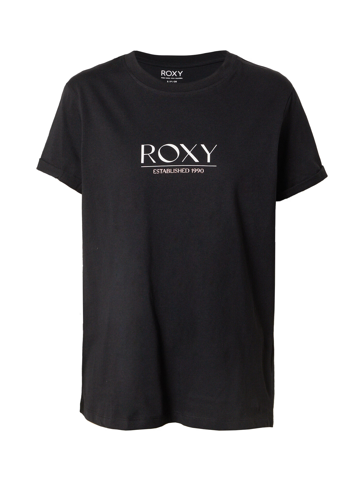 ROXY Tricou 'NOON OCEAN' gri metalic / alb - Pled.ro