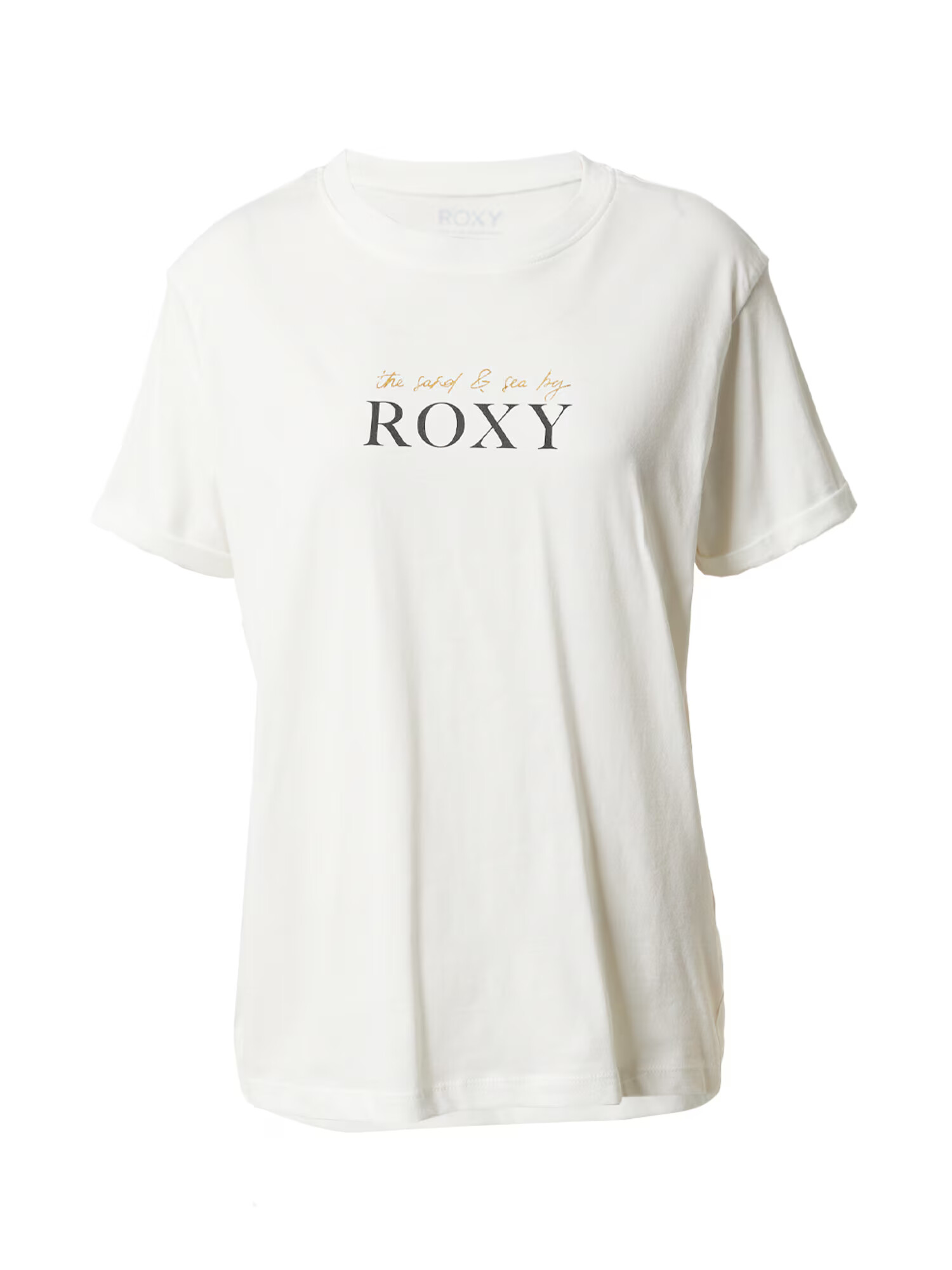 ROXY Tricou 'NOON OCEAN' maro deschis / negru / alb - Pled.ro